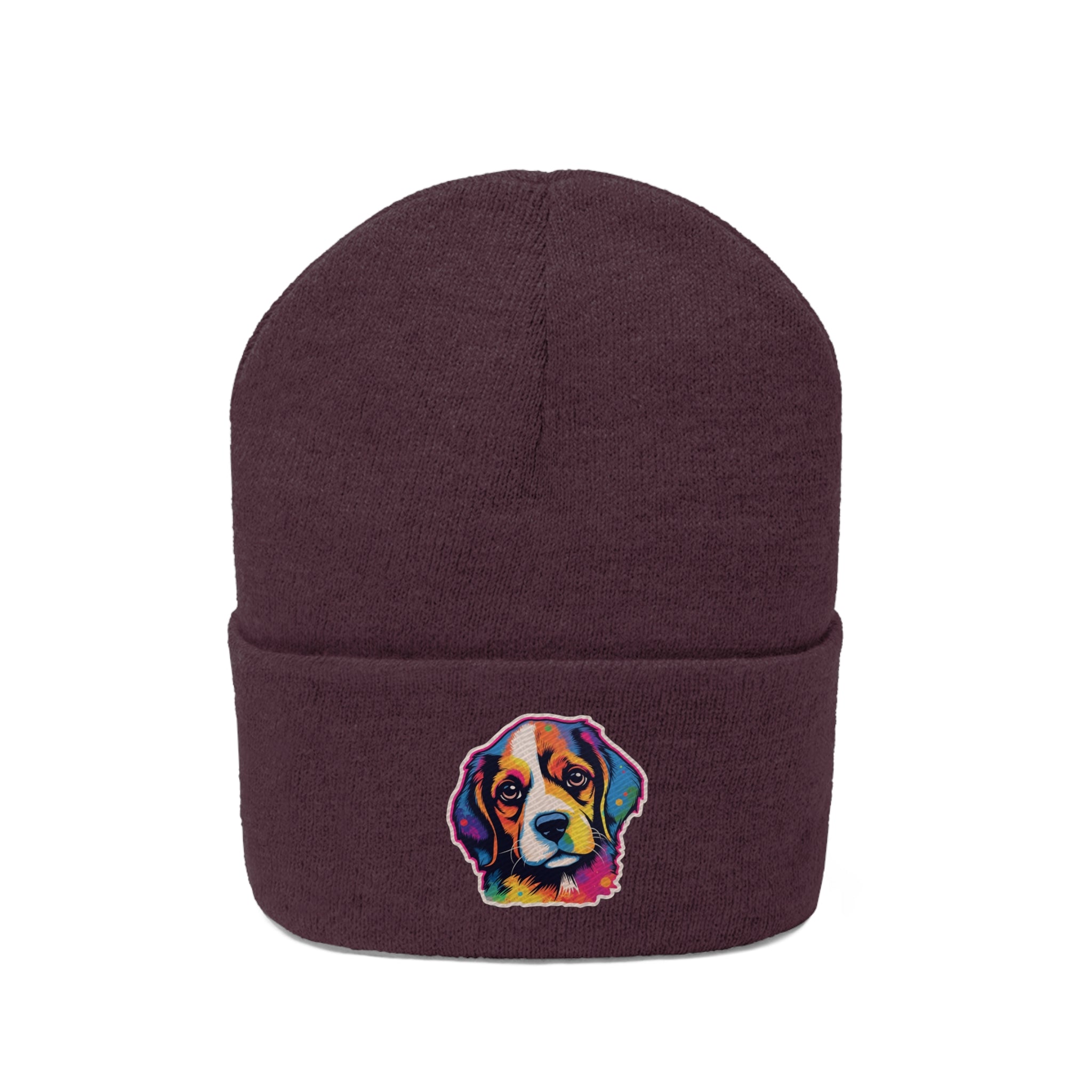 Knit Beanie - Puppy Pop Art 01