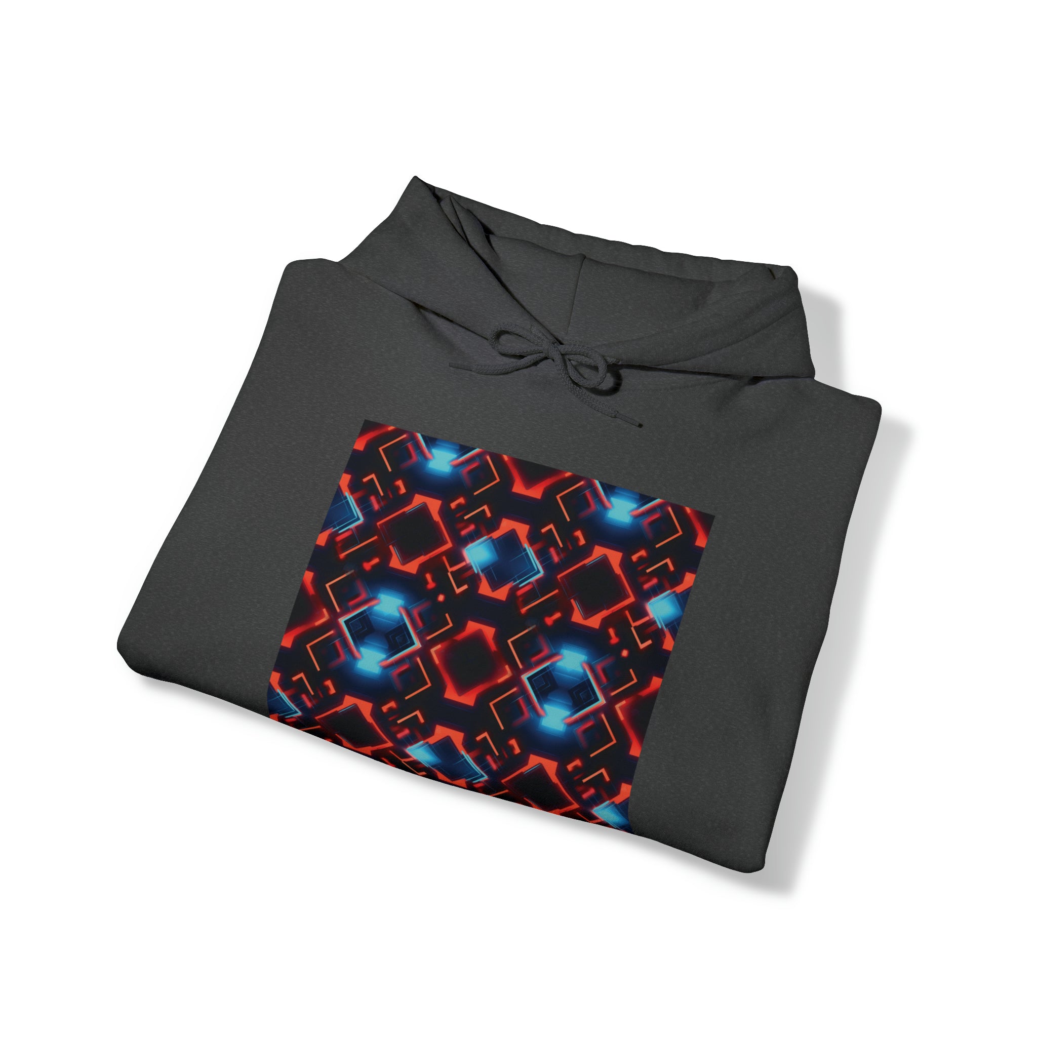 Unisex Heavy Blend™ Hooded Sweatshirt - Abstract Neon Designs 07