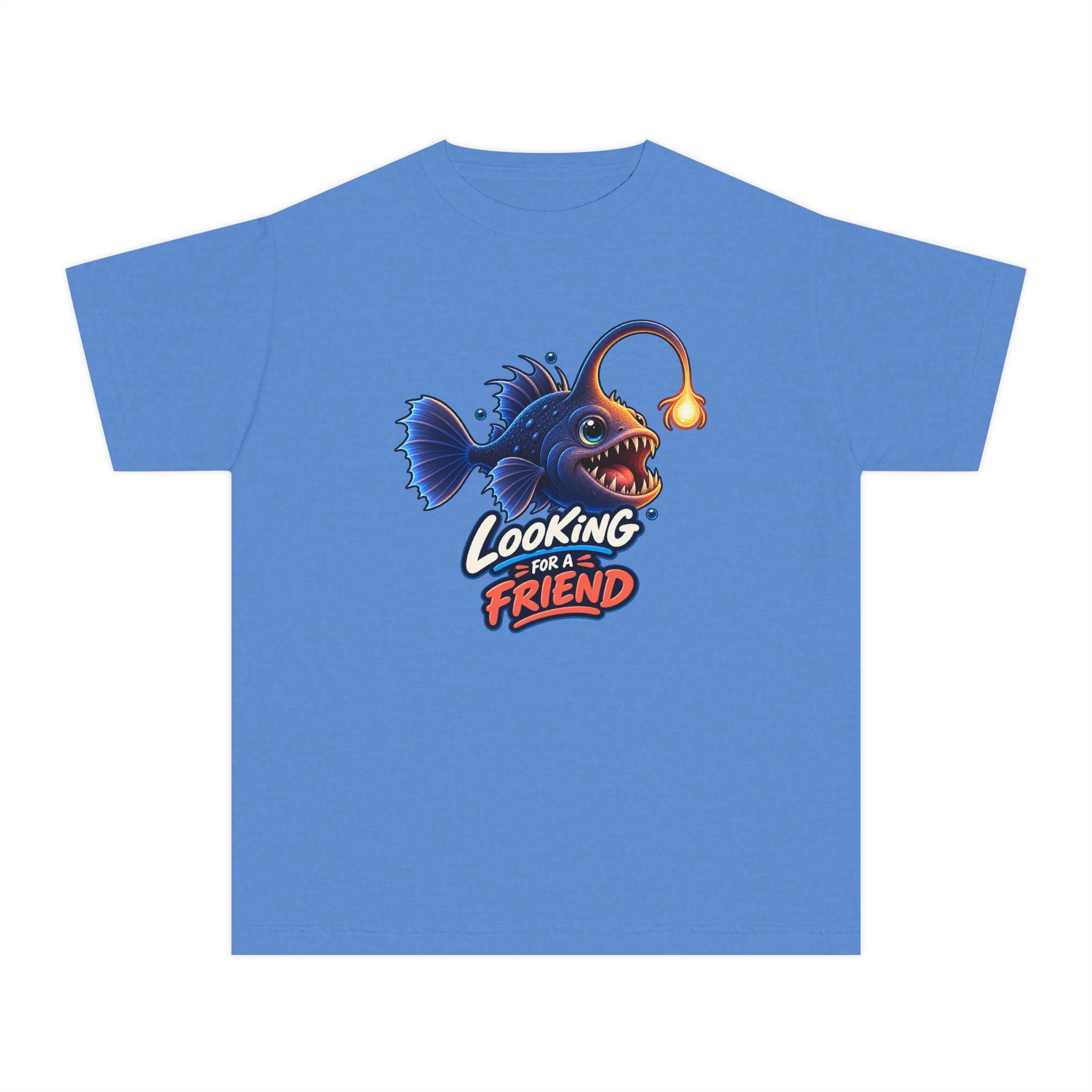 Youth Midweight Cotton Tee - Science collection - Angler Fish looking for a Friend