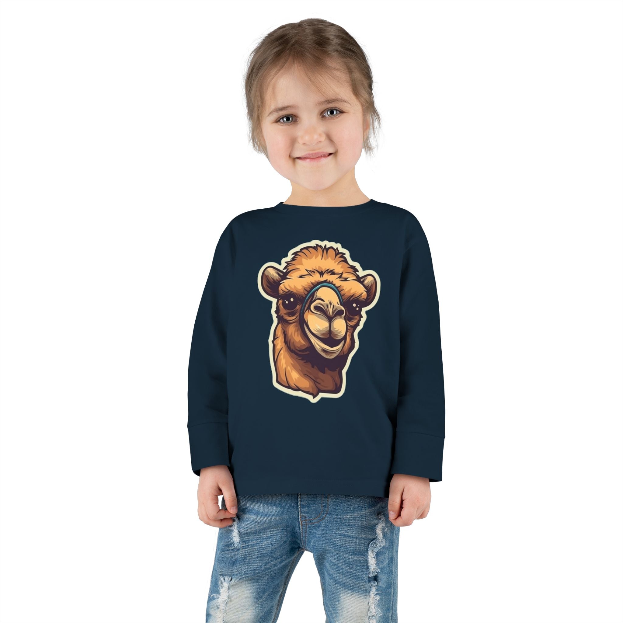 Toddler Long Sleeve Tee - Camel Calf