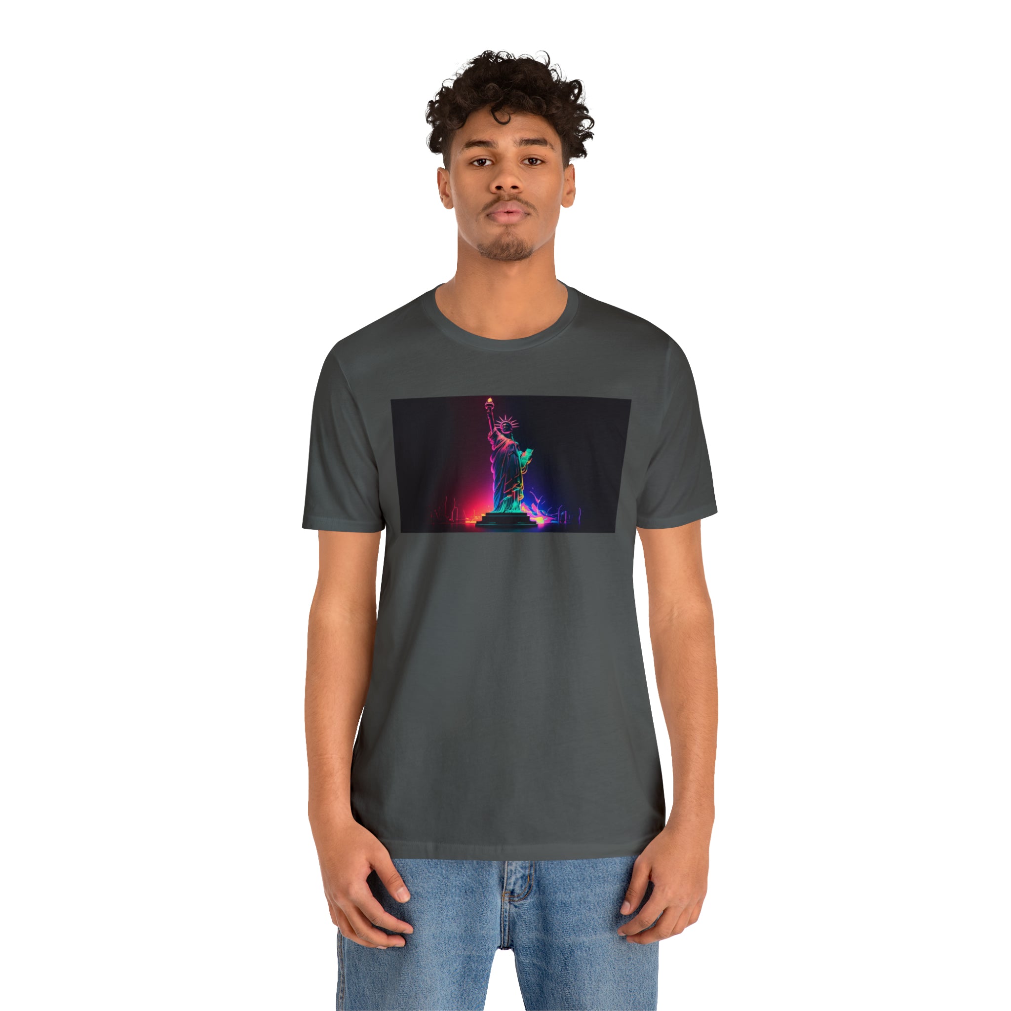 Unisex Jersey Short Sleeve Tee - Statue of Liberty, New York, USA