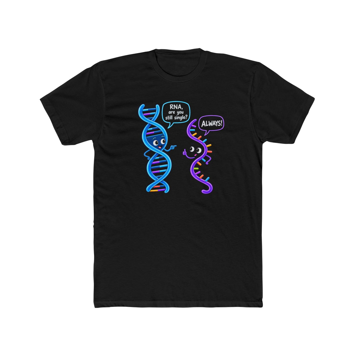 Men's Cotton Crew Tee - Science collection - DNA & RNA chat