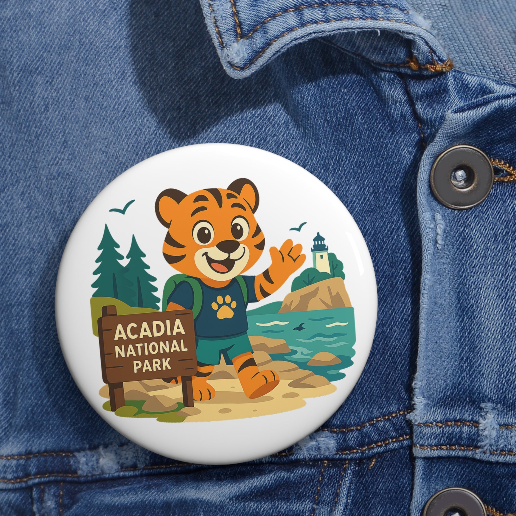 Roary Pin Buttons - Acadia NP