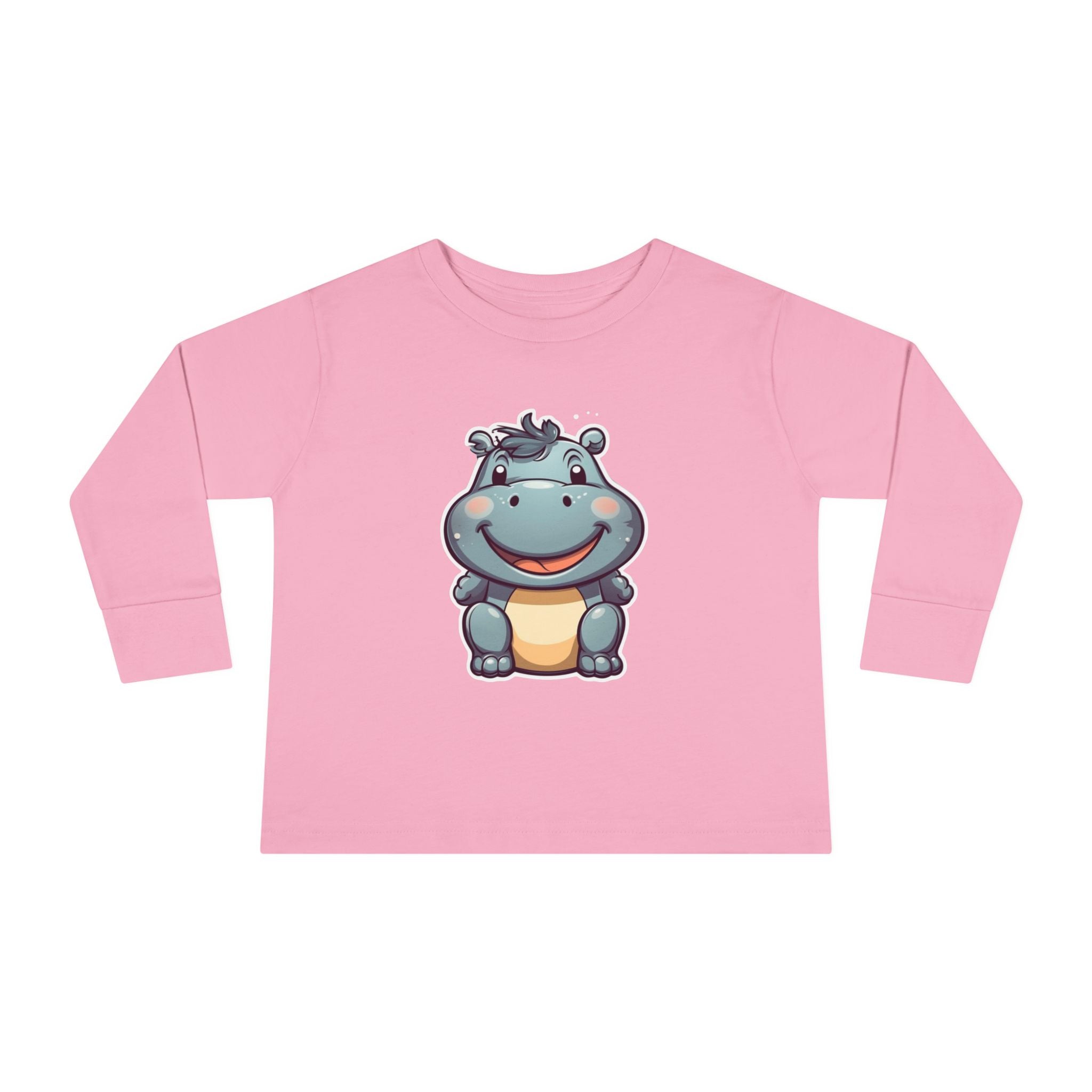 Toddler Long Sleeve Tee - Hippopotamus Calf