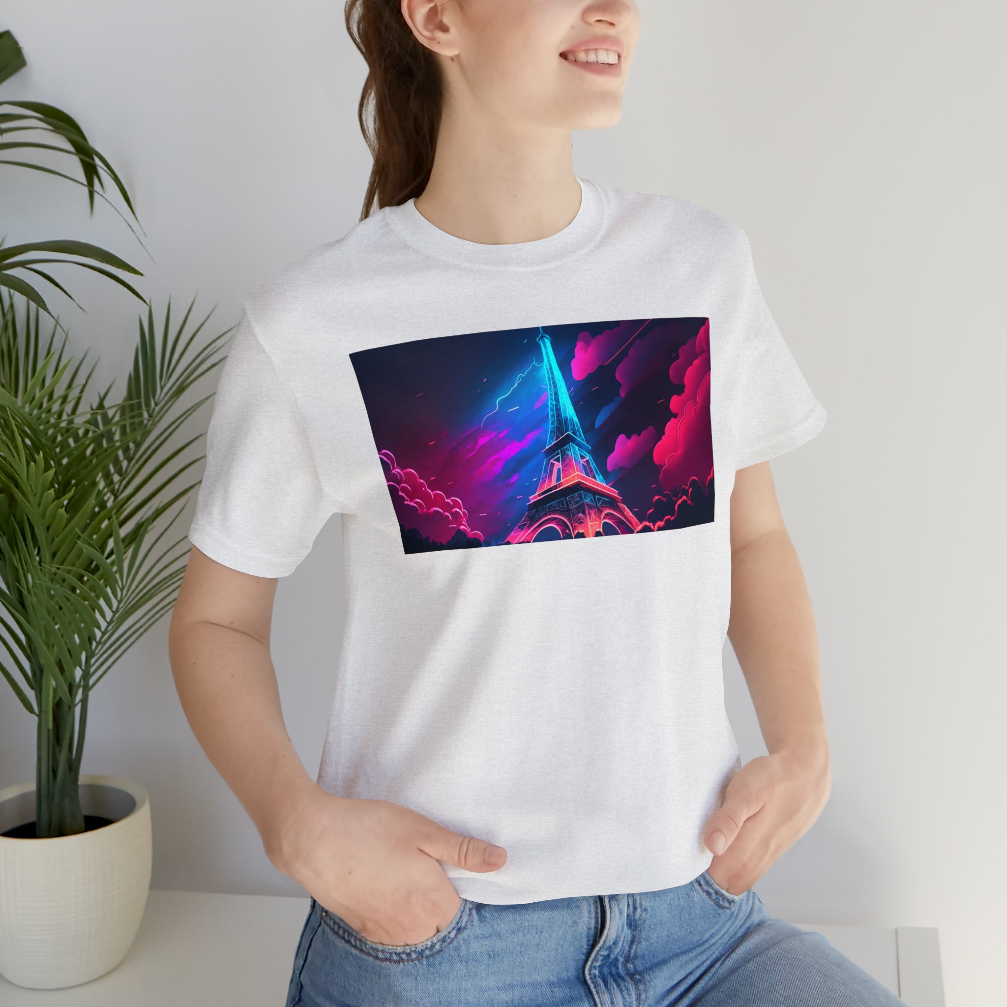 Unisex Jersey Short Sleeve Tee - Eiffel Tower, France
