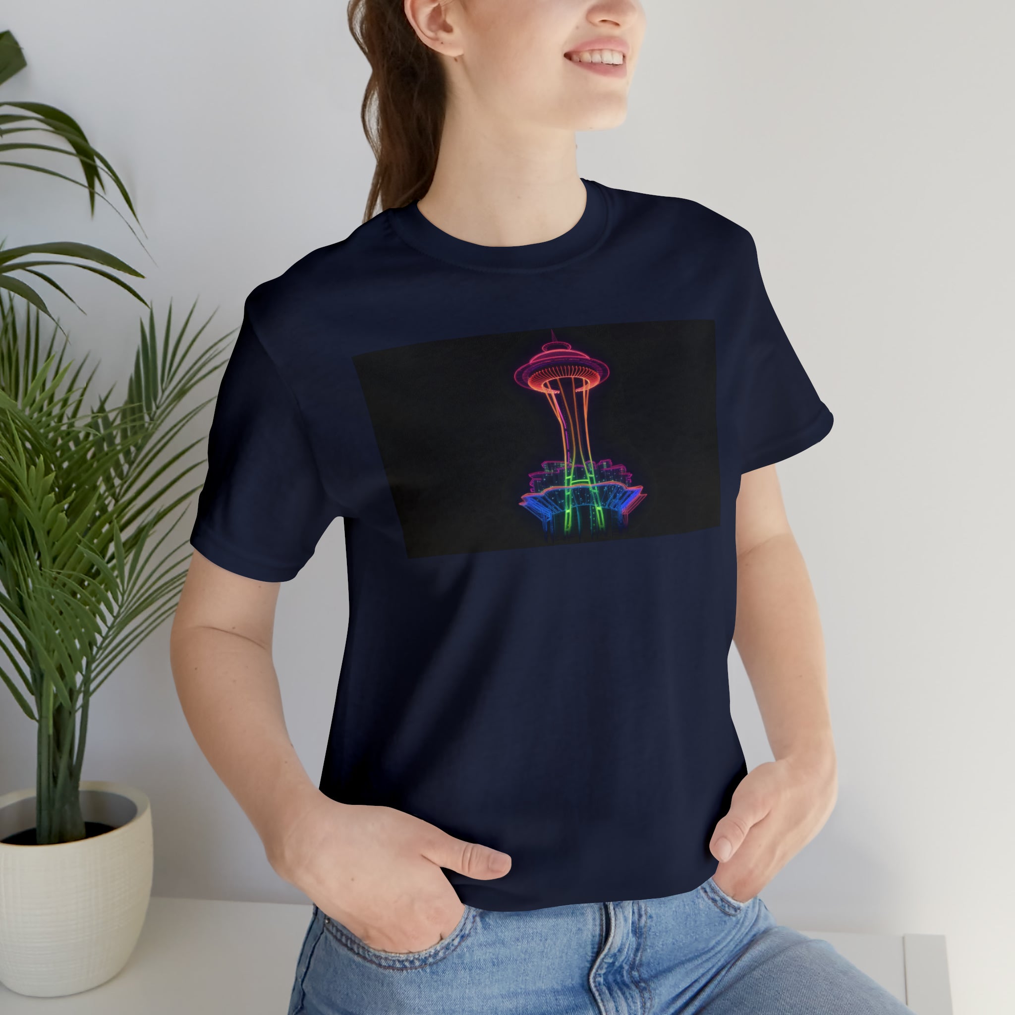 Unisex Jersey Short Sleeve Tee - Space Needle, Seattle, USA