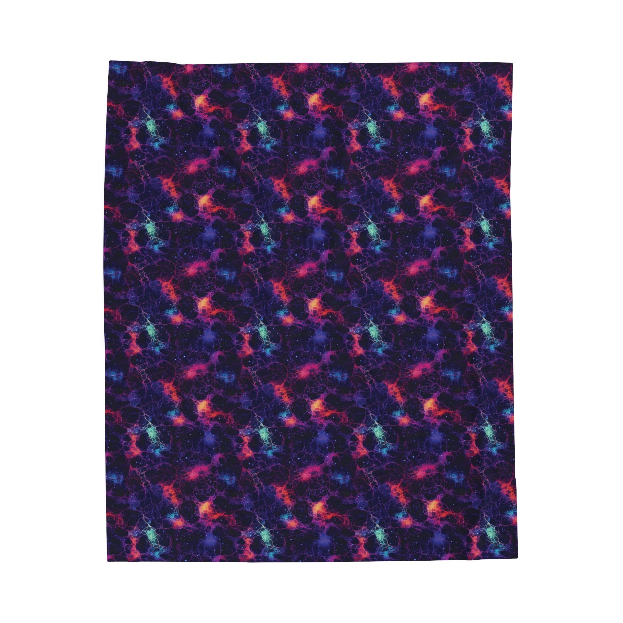 Velveteen Plush Blanket (AOP) - Fantasy Galaxies 08