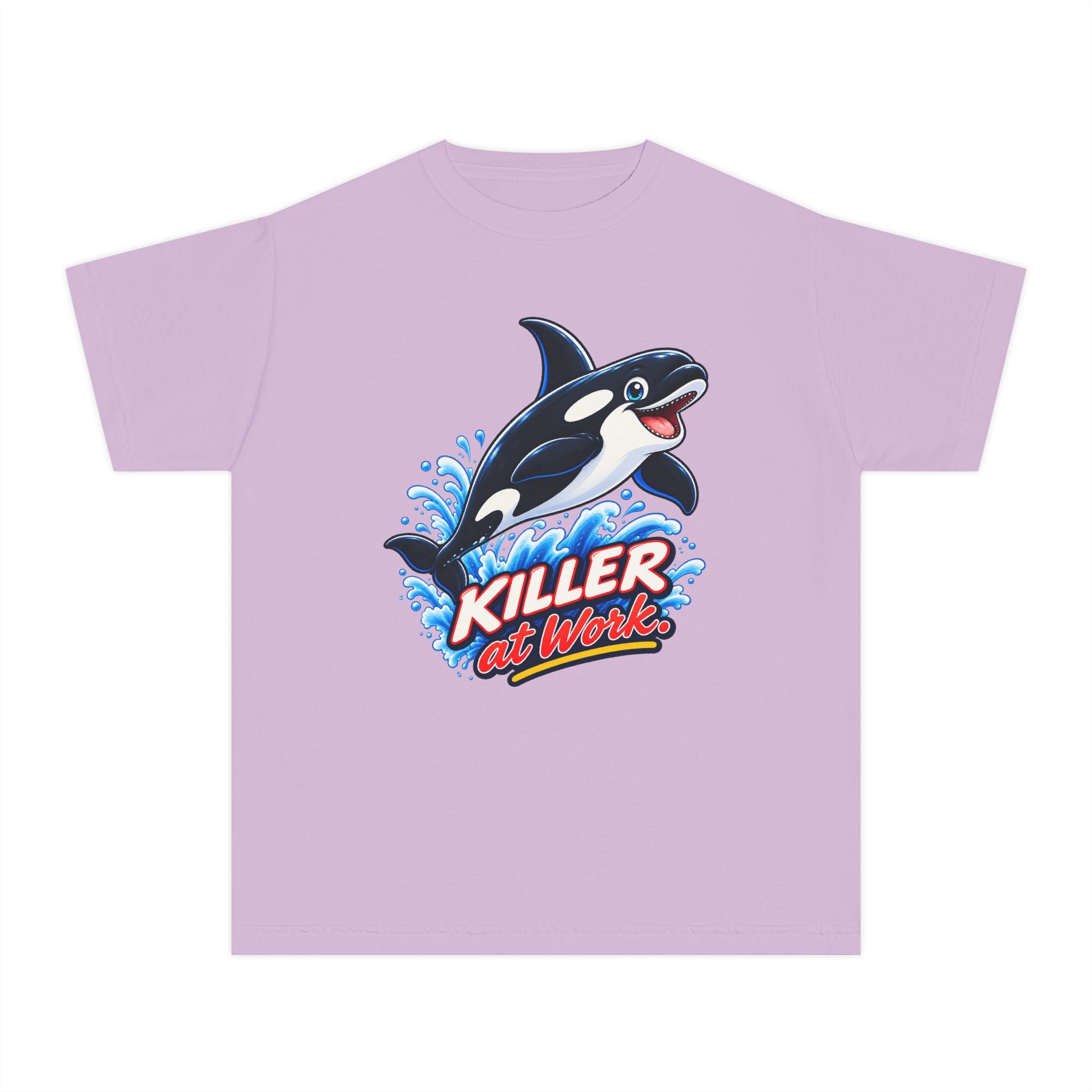 Youth Midweight Cotton Tee - Orca at Work