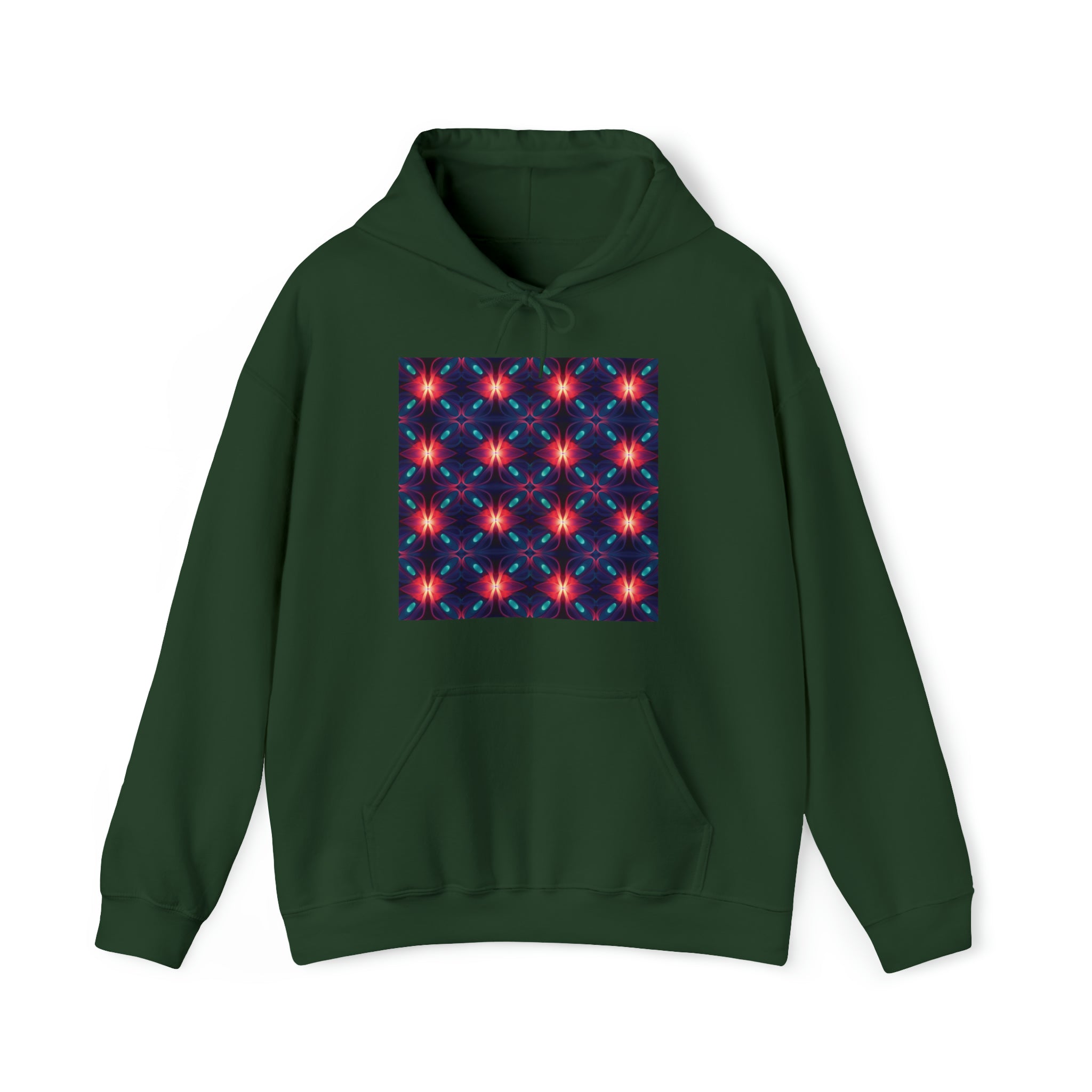Unisex Heavy Blend™ Hooded Sweatshirt - Abstract Neon Designs 04