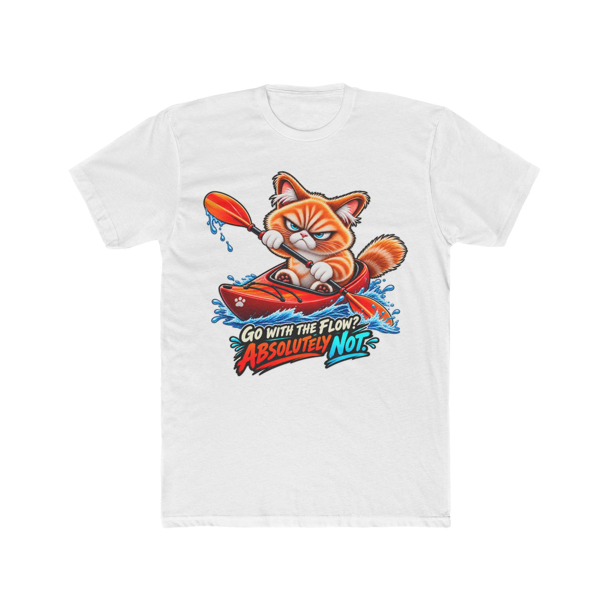 Kayaking - Mildly Feral - Men's Cotton Crew Tee