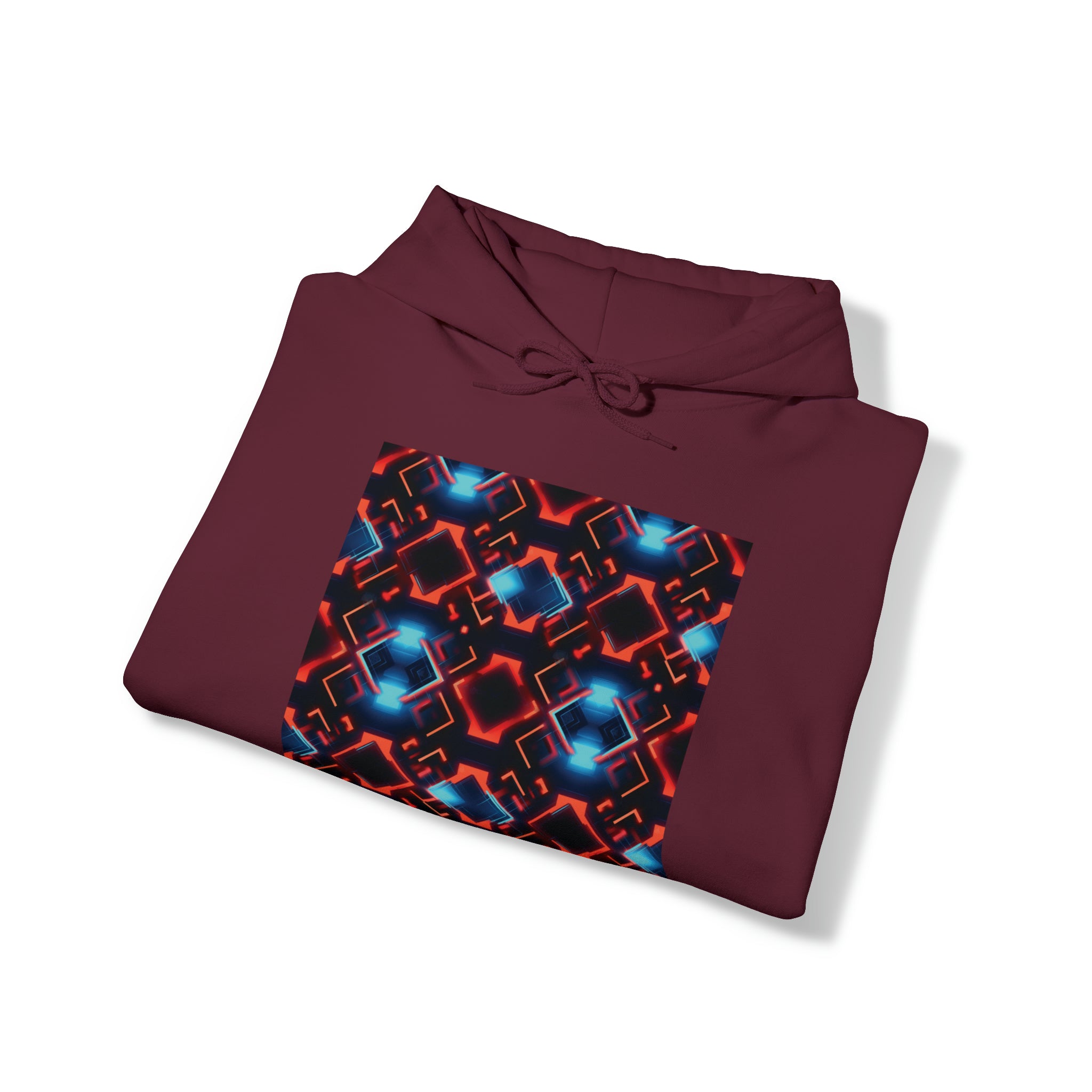 Unisex Heavy Blend™ Hooded Sweatshirt - Abstract Neon Designs 07