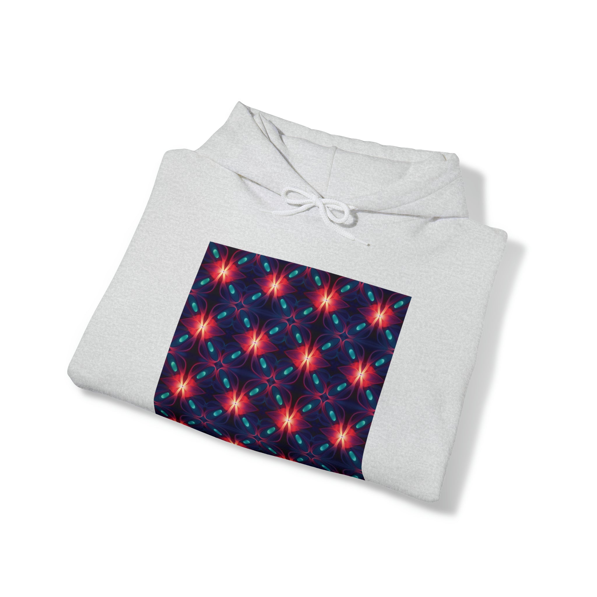 Unisex Heavy Blend™ Hooded Sweatshirt - Abstract Neon Designs 04