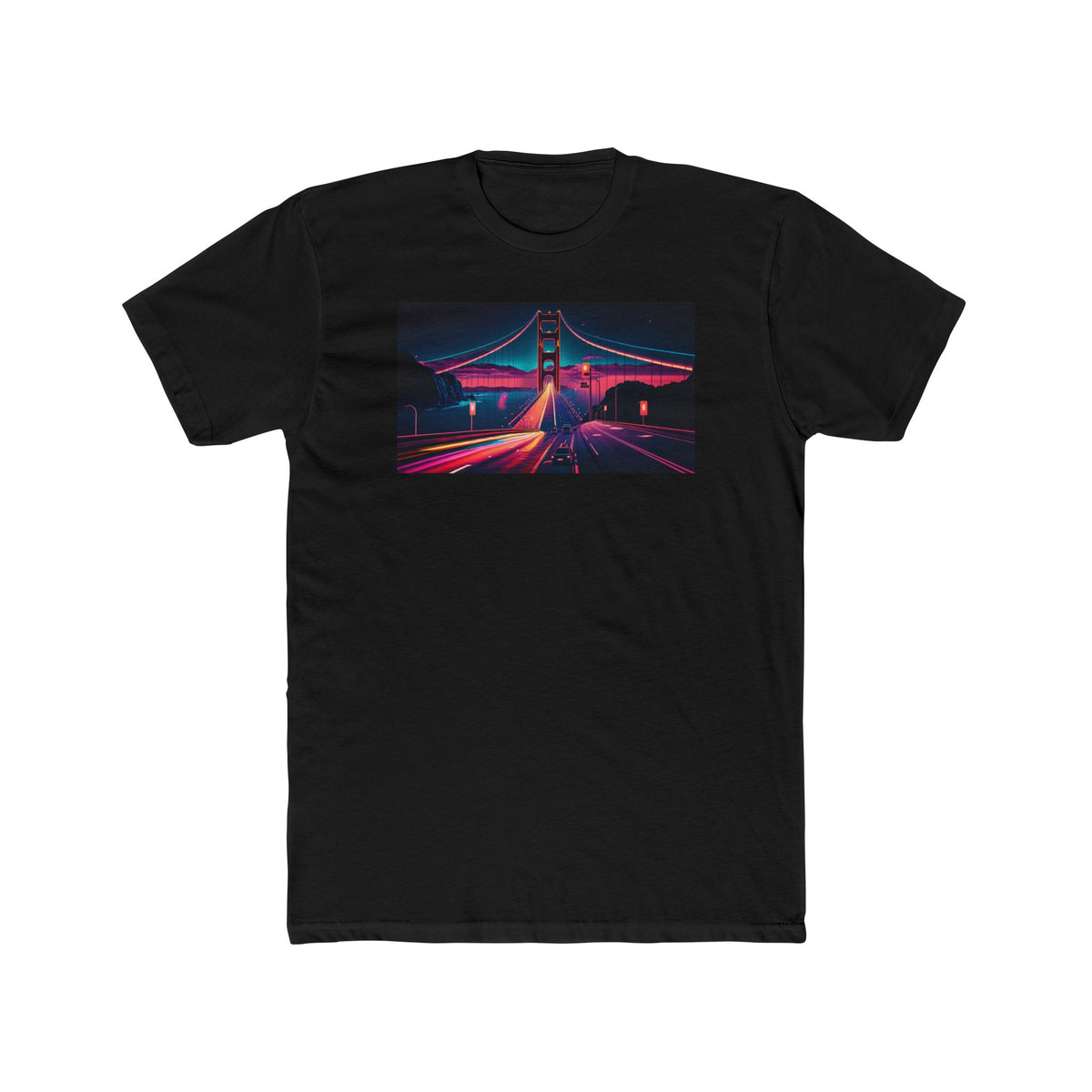 Men's Cotton Crew Tee - Elsewhere collection - Golden Gate Bridge