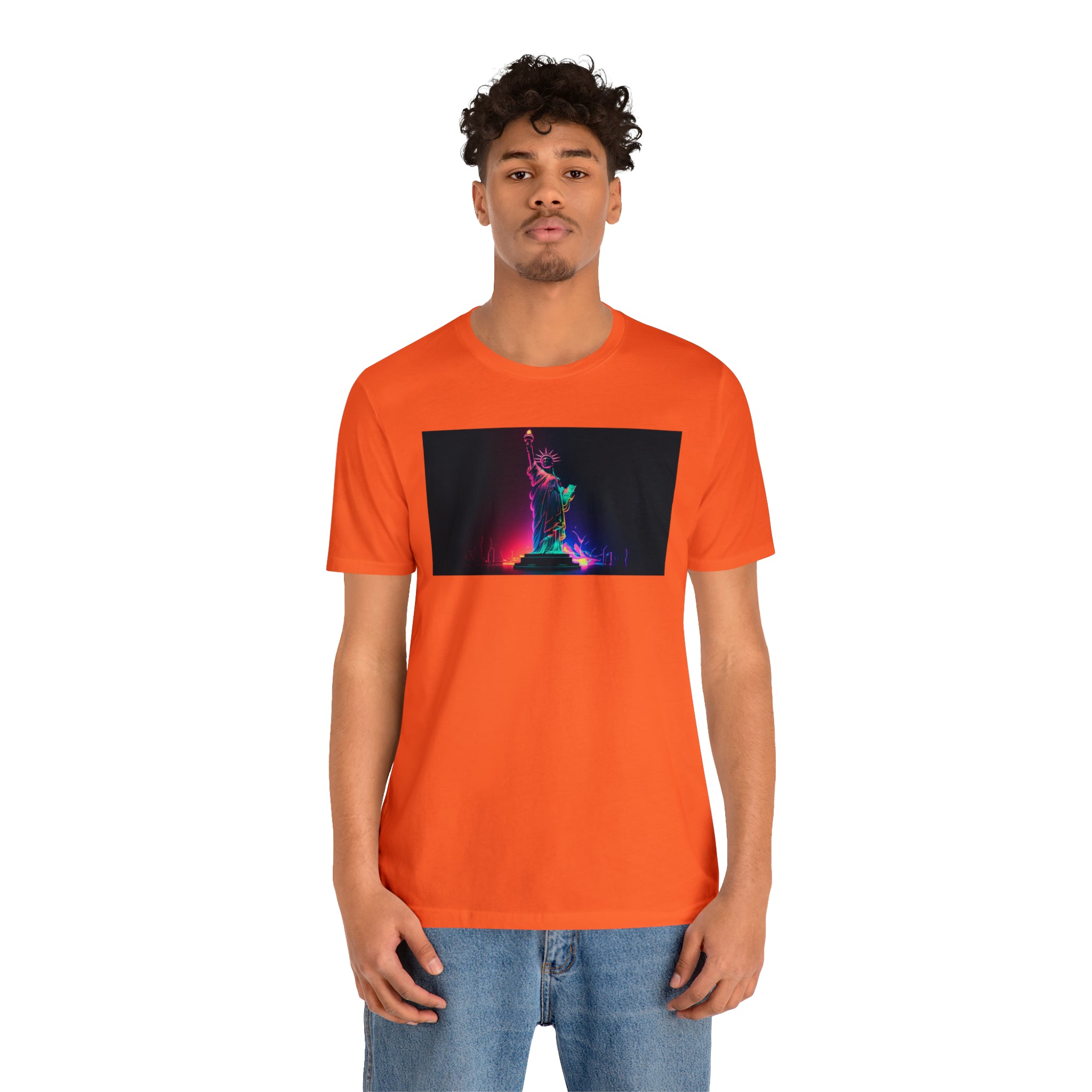 Unisex Jersey Short Sleeve Tee - Statue of Liberty, New York, USA