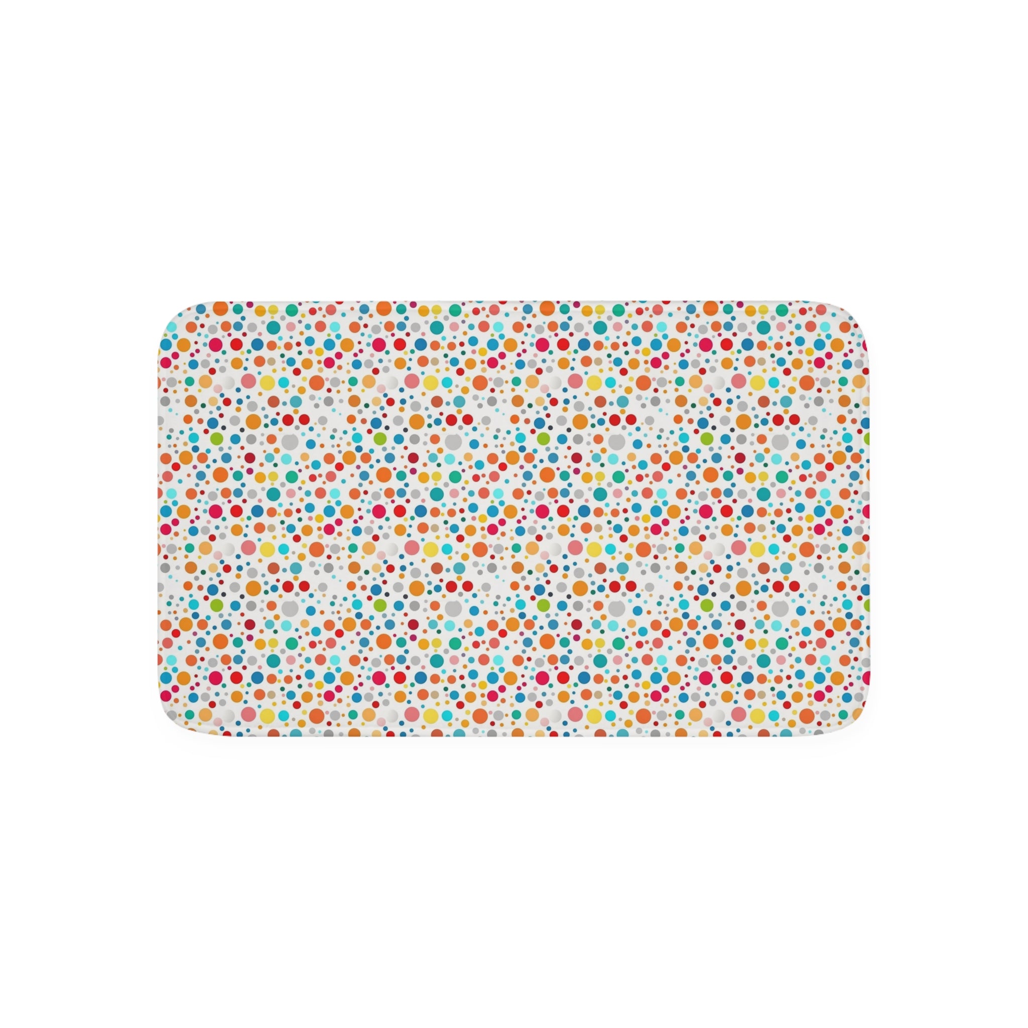 Memory Foam Bath Mat (AOP) - Seamless Polka Dots Designs