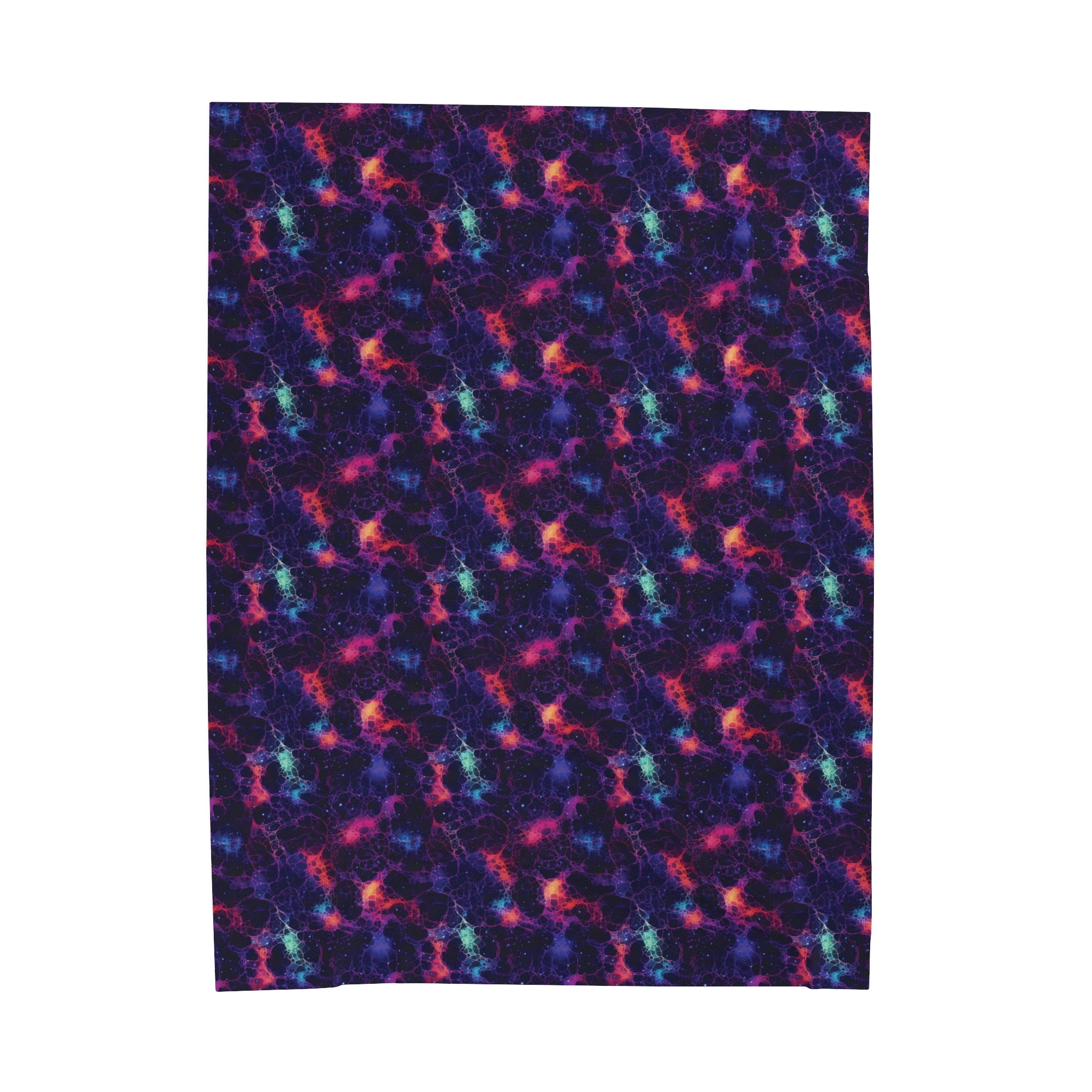 Velveteen Plush Blanket (AOP) - Fantasy Galaxies 08