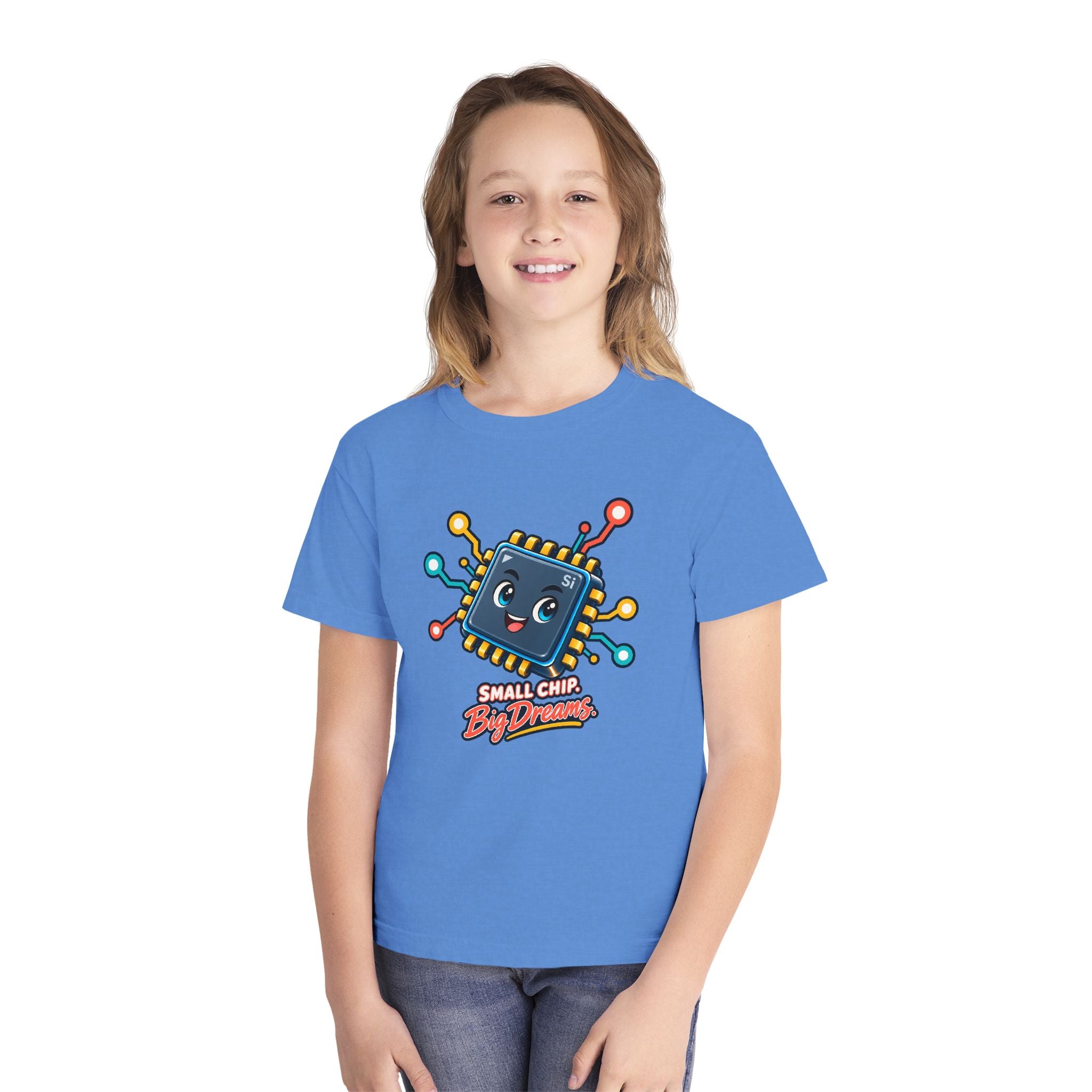 Youth Midweight Cotton Tee - Small Chip, Big Dreams