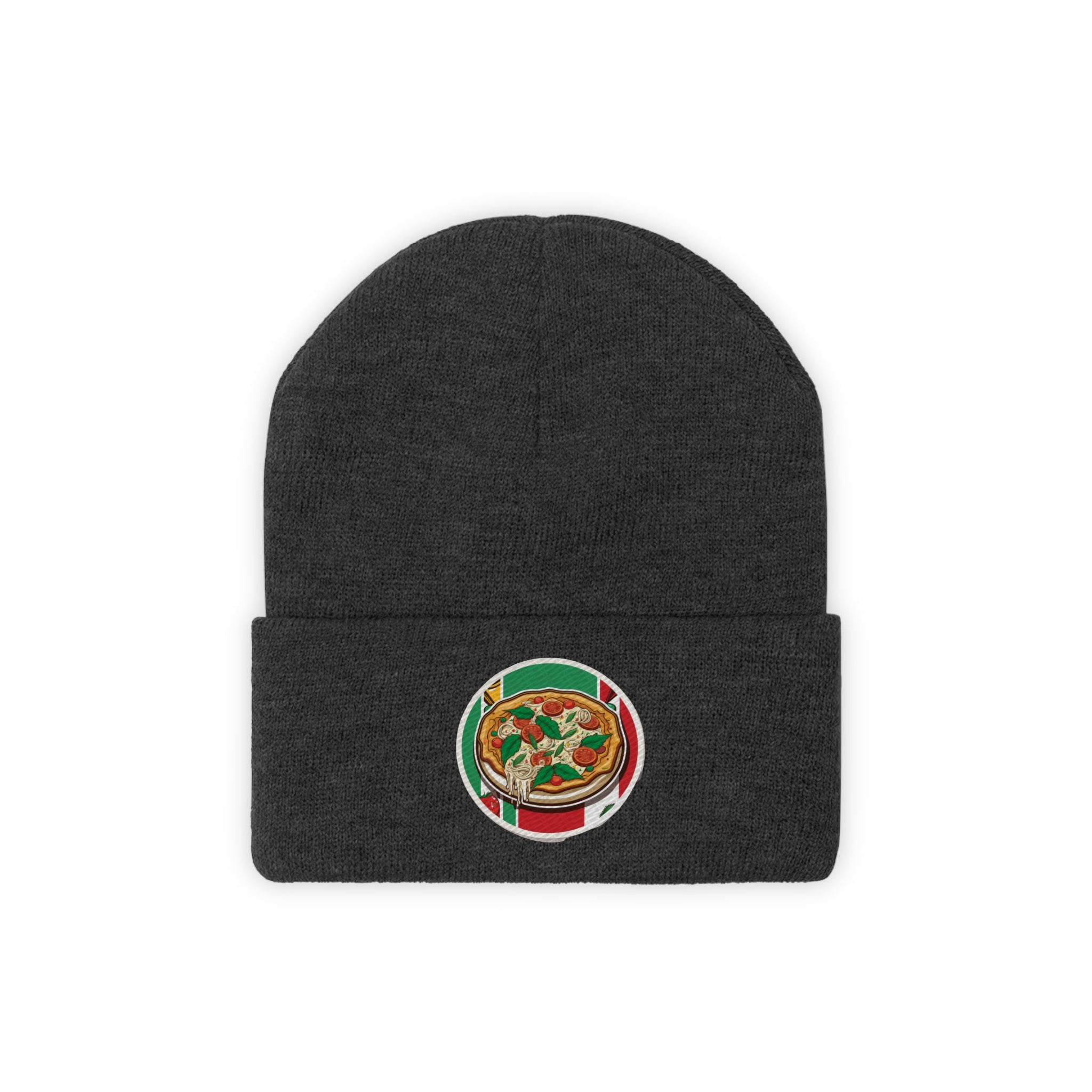 Knit Beanie - Pizza Pop Art 01