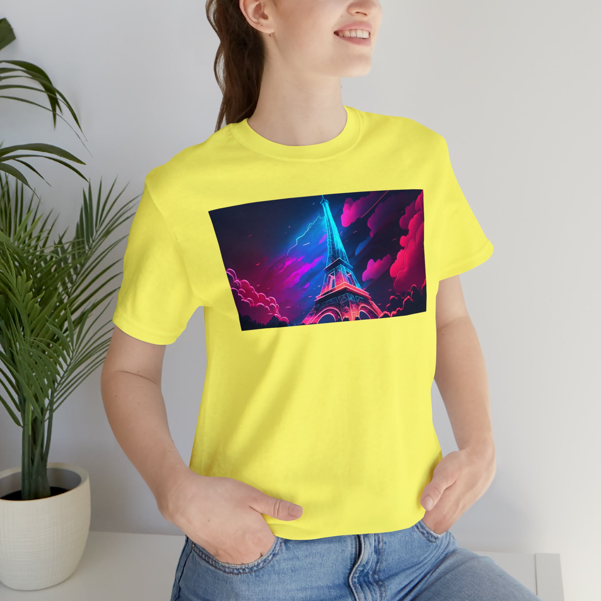 Unisex Jersey Short Sleeve Tee - Eiffel Tower, France