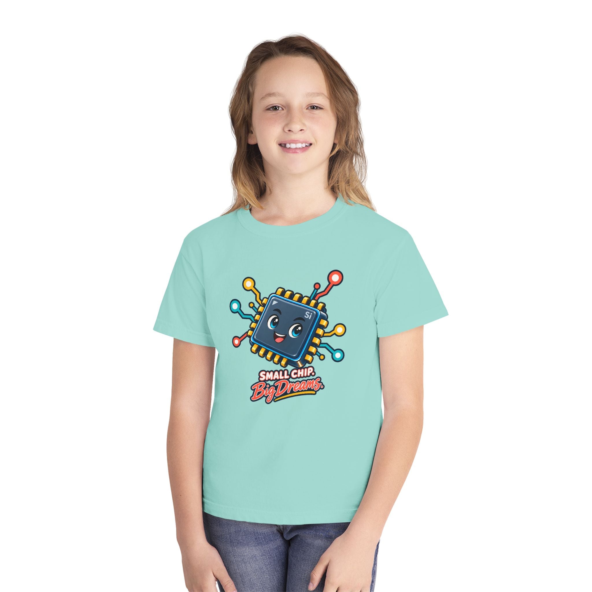 Youth Midweight Cotton Tee - Small Chip, Big Dreams