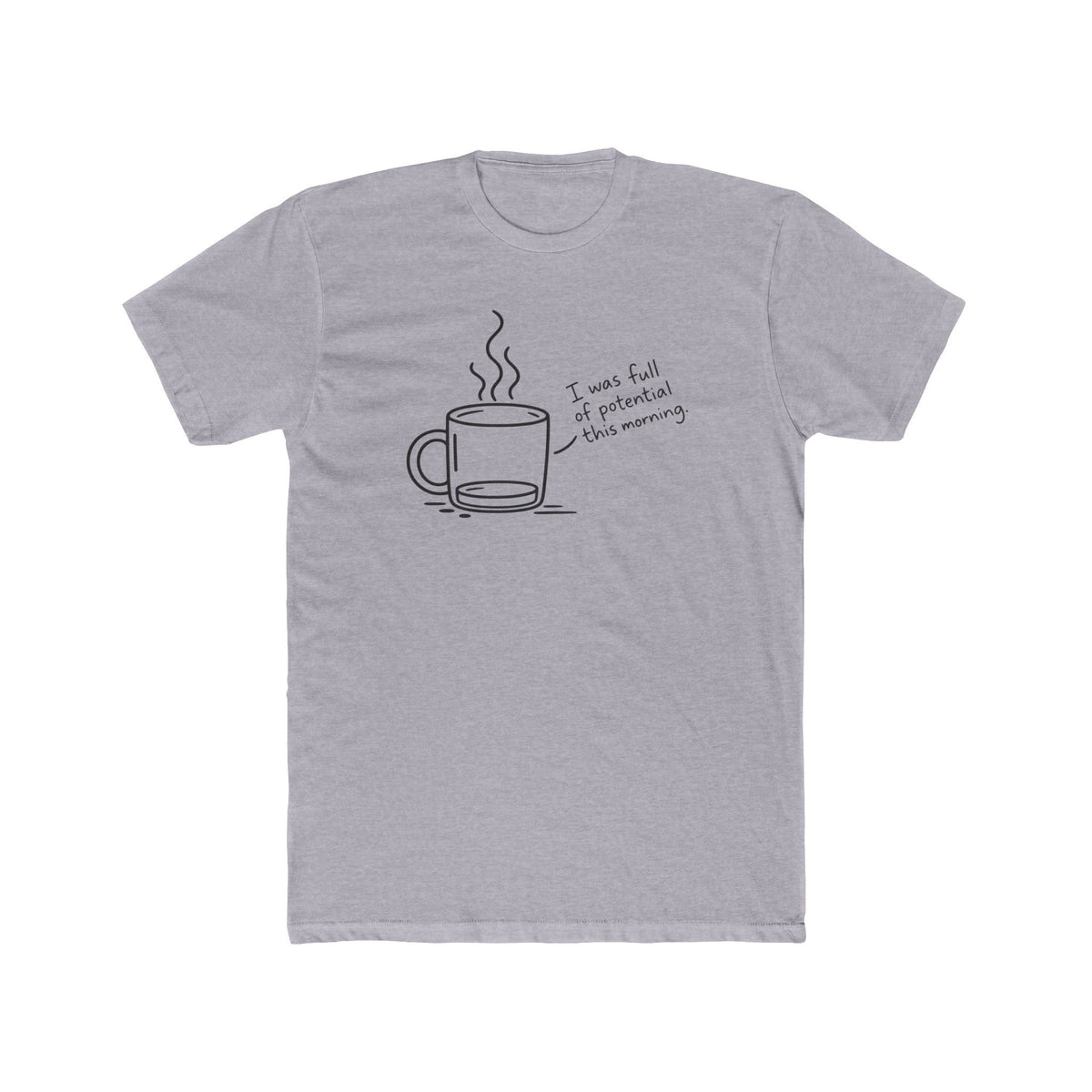 Men's Cotton Crew Tee - Objectively Speaking collection - Mug, had potential