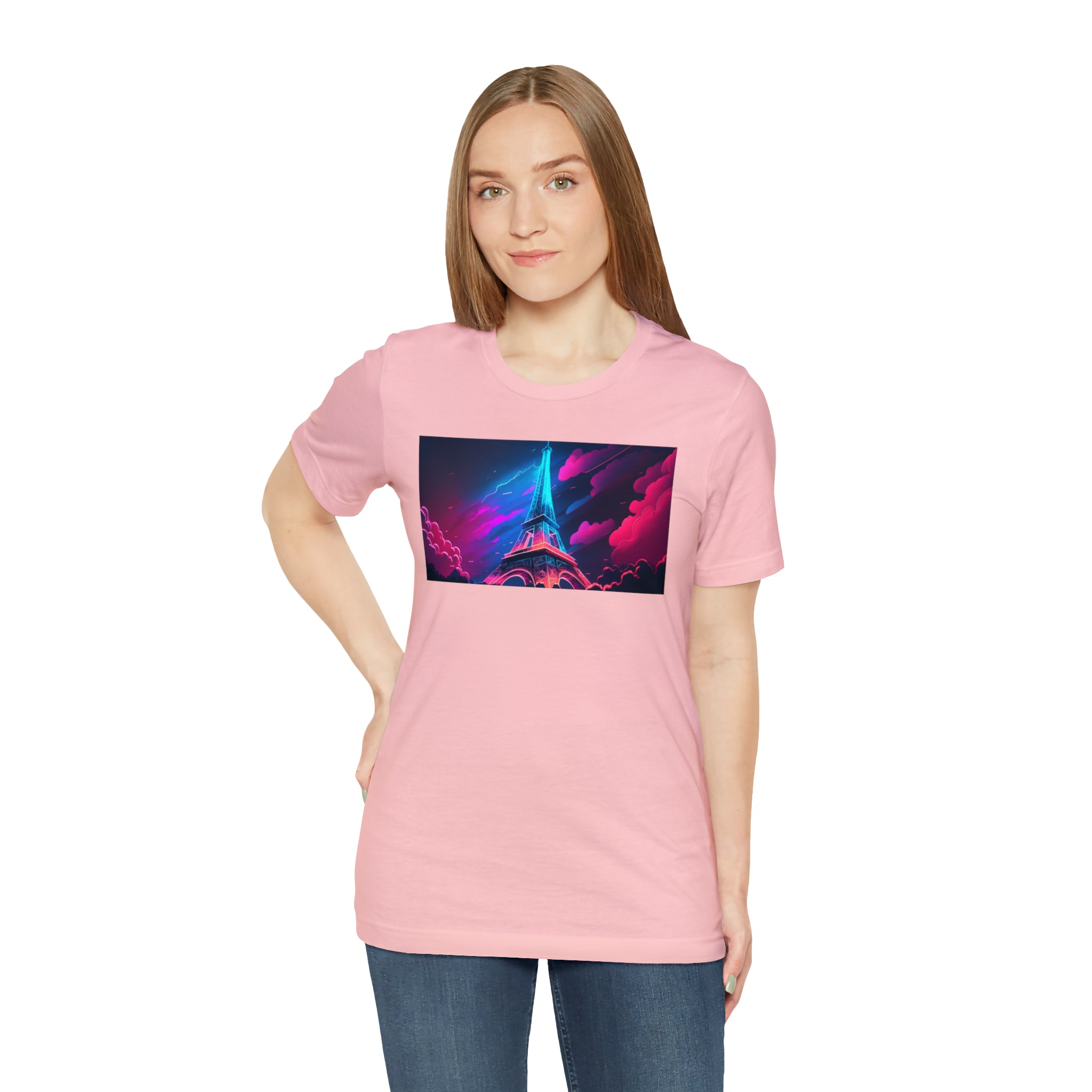 Unisex Jersey Short Sleeve Tee - Eiffel Tower, France