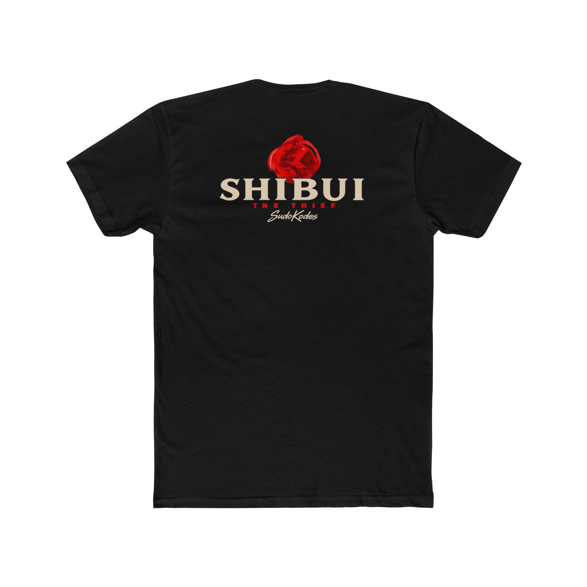 The Thief, a Shibui design, on a men's cotton crew tee