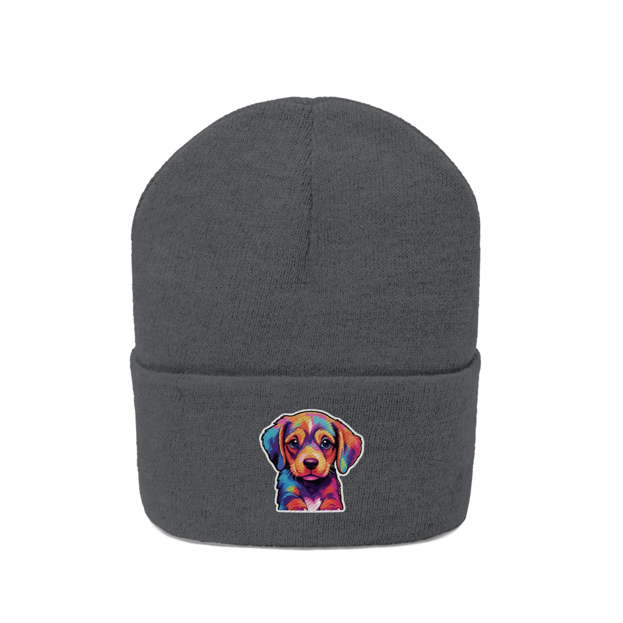 Knit Beanie - Puppy Pop Art 05