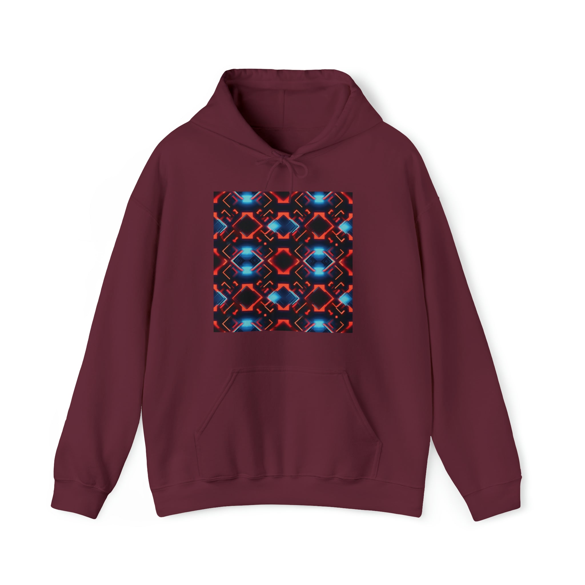 Unisex Heavy Blend™ Hooded Sweatshirt - Abstract Neon Designs 07