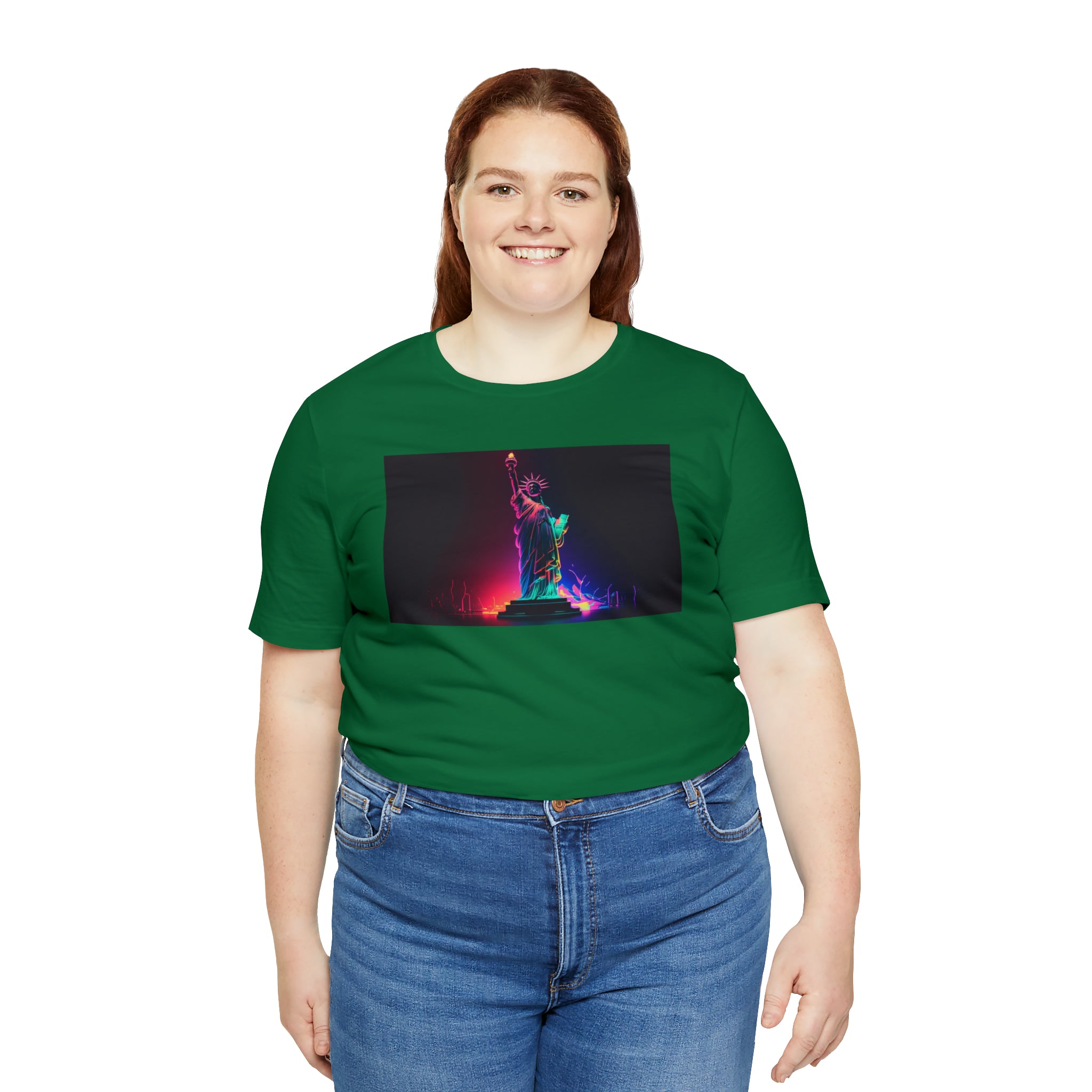 Unisex Jersey Short Sleeve Tee - Statue of Liberty, New York, USA