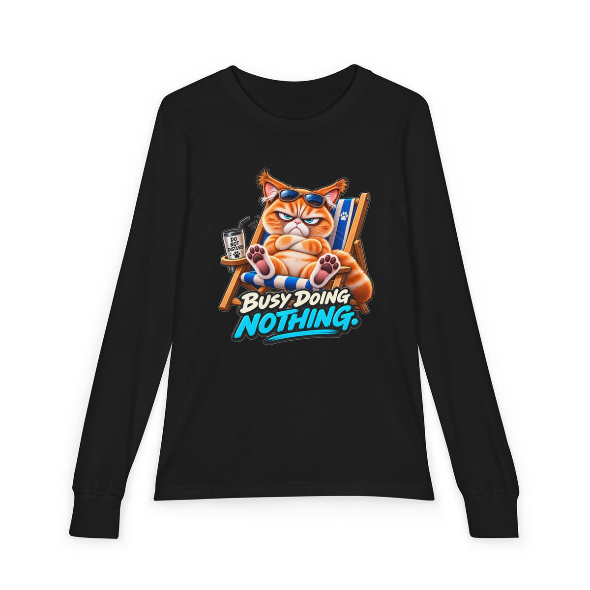 Busy doing Nothing - Mildly Feral - Youth Long Sleeve Tee