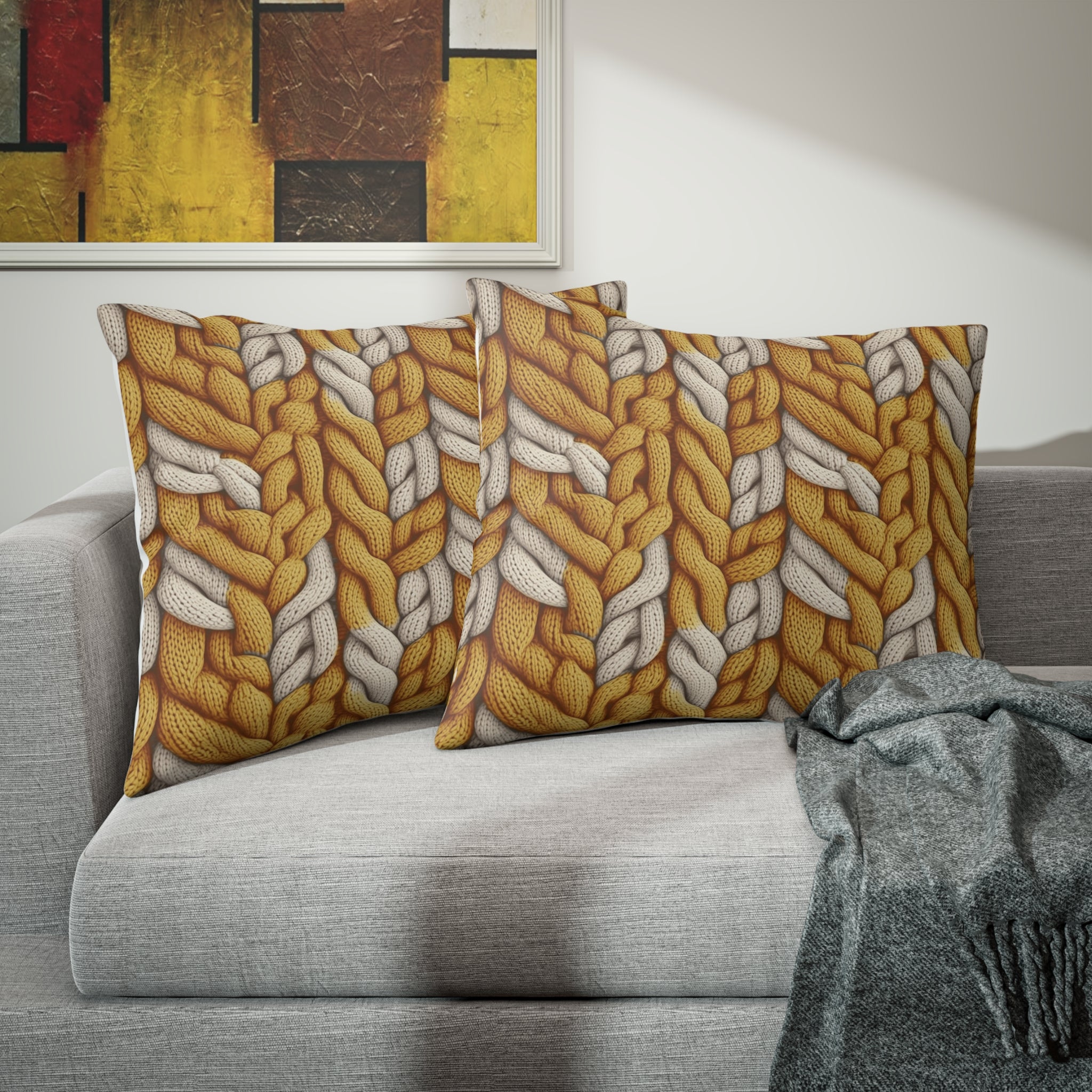 Pillow Sham (AOP) - Seamless Knit Art Designs 04