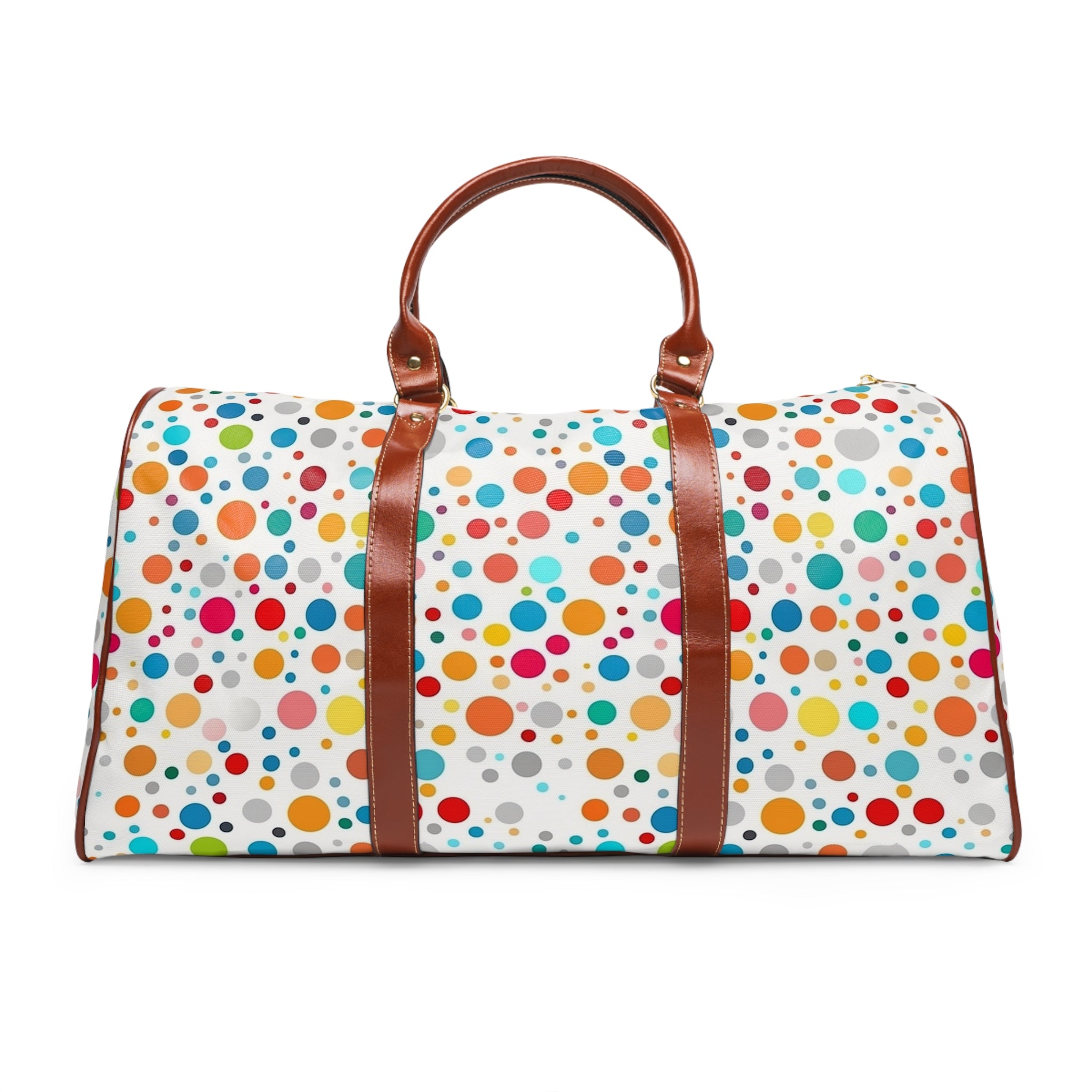 Waterproof Travel Bag (AOP) - Polka Dots Design 03