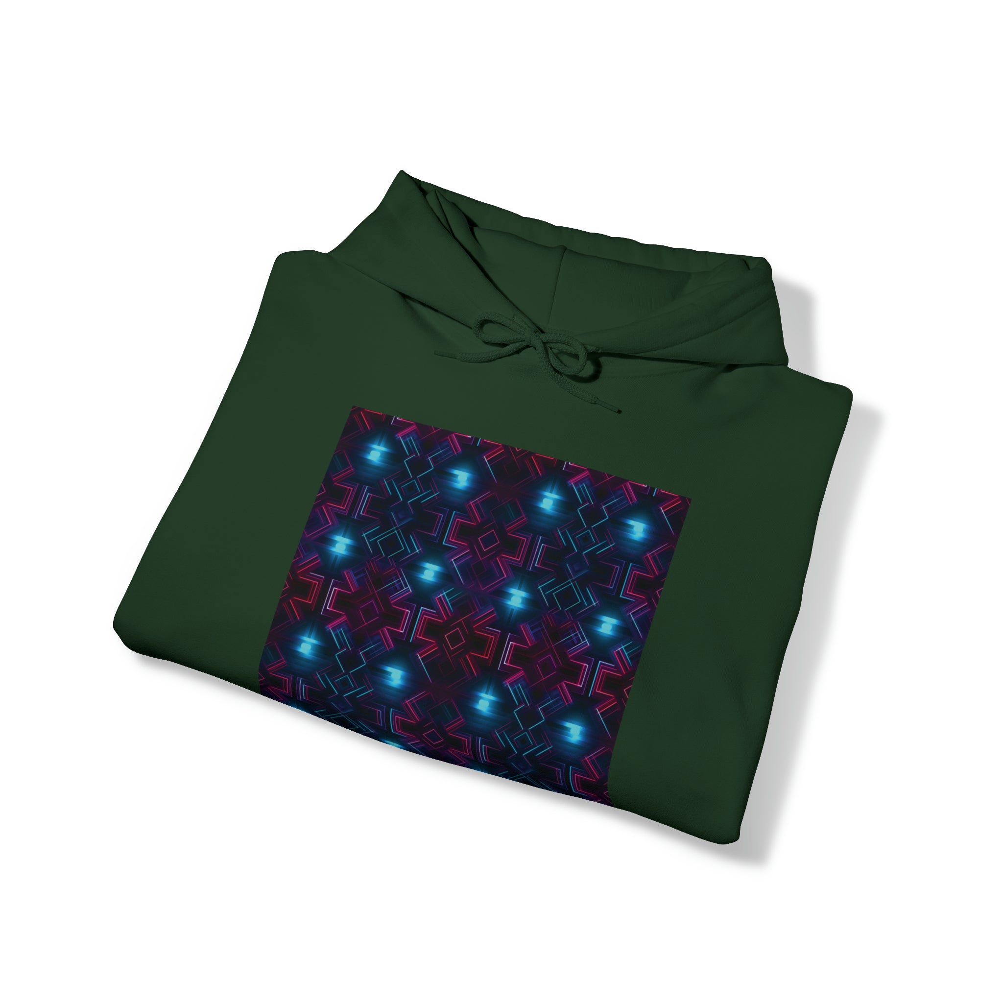 Unisex Heavy Blend™ Hooded Sweatshirt - Abstract Neon Designs 01