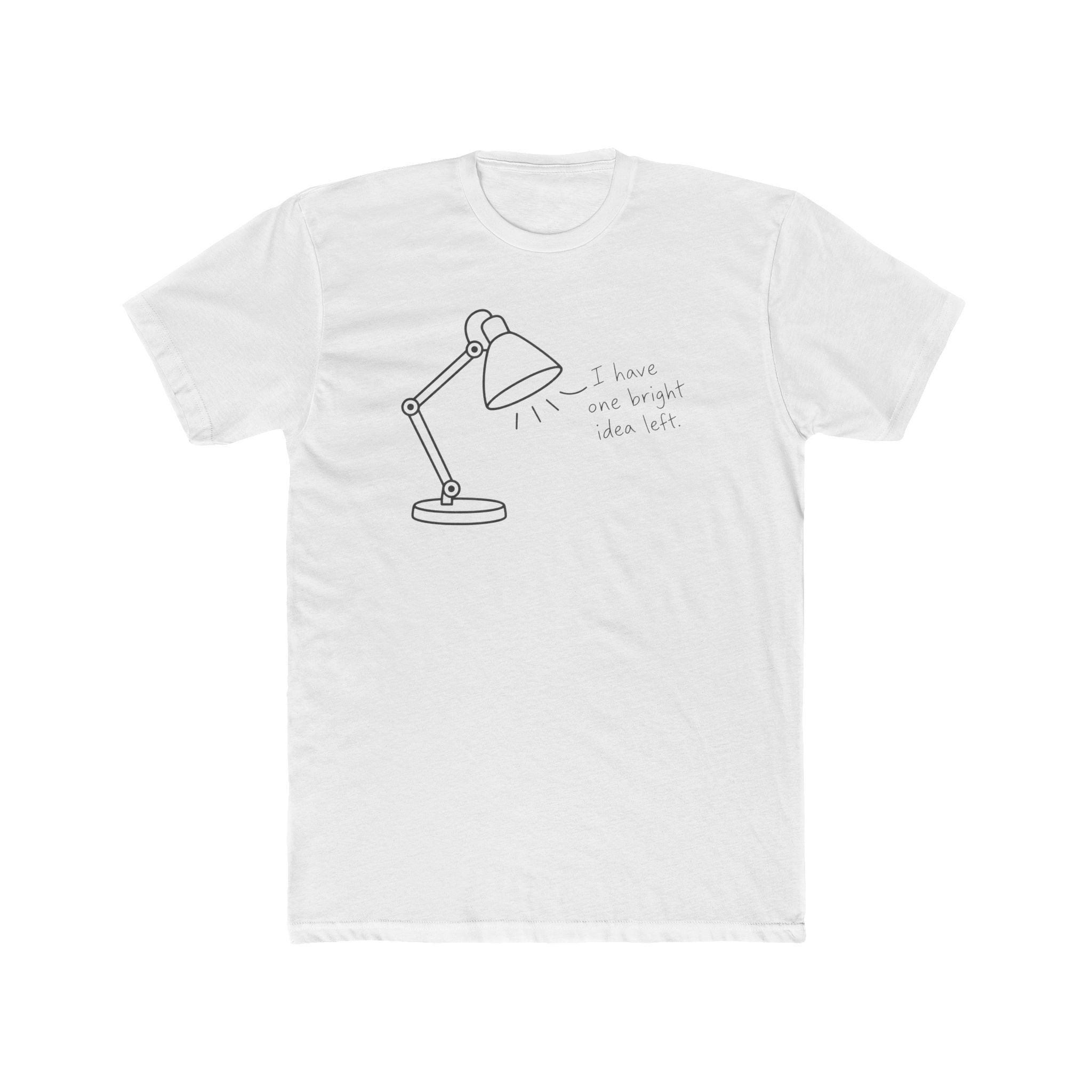 Men's Cotton Crew Tee - Objectively Speaking collection - Lamp, one last idea