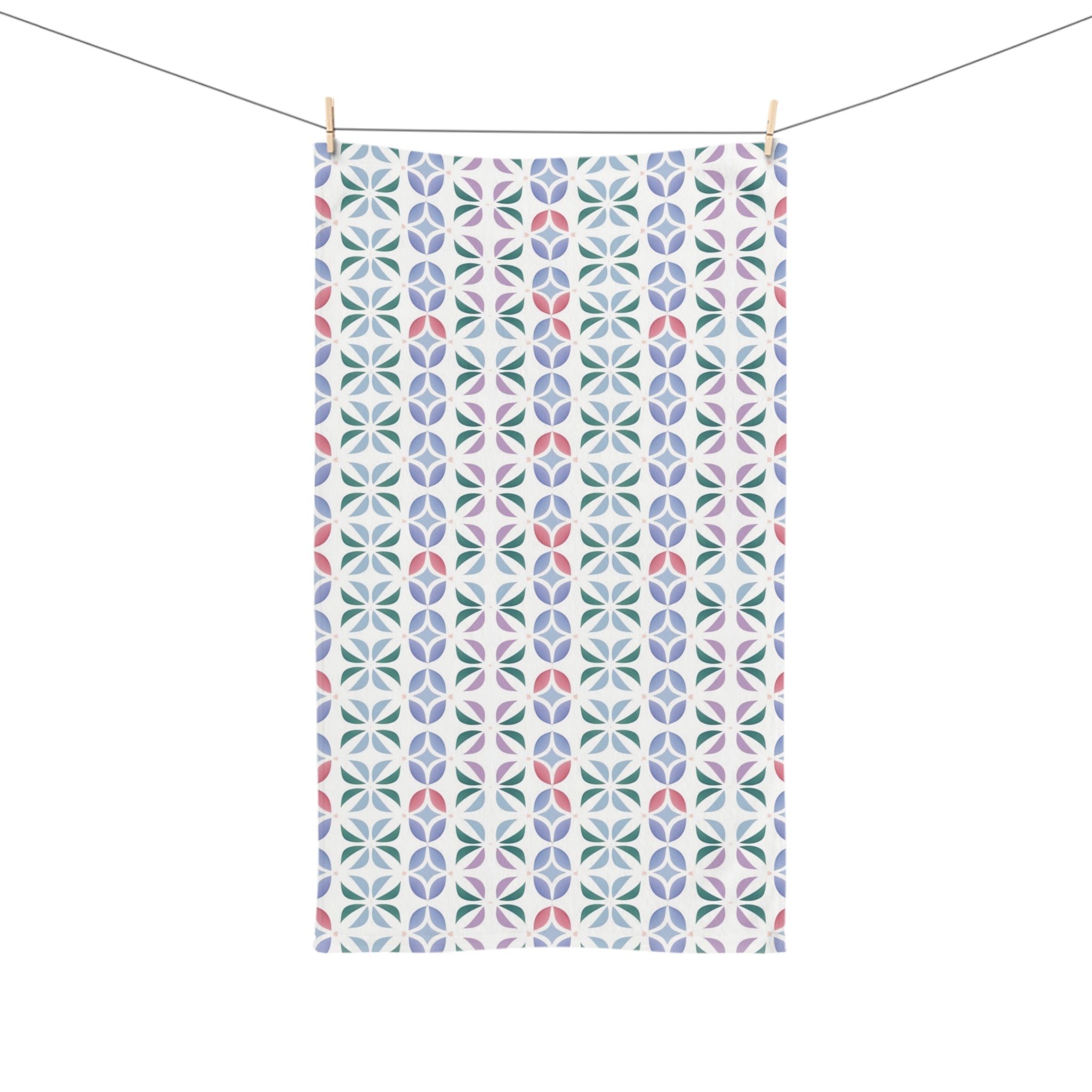 Hand Towel (AOP) - Seamless Minimalistic Pastel Designs 10