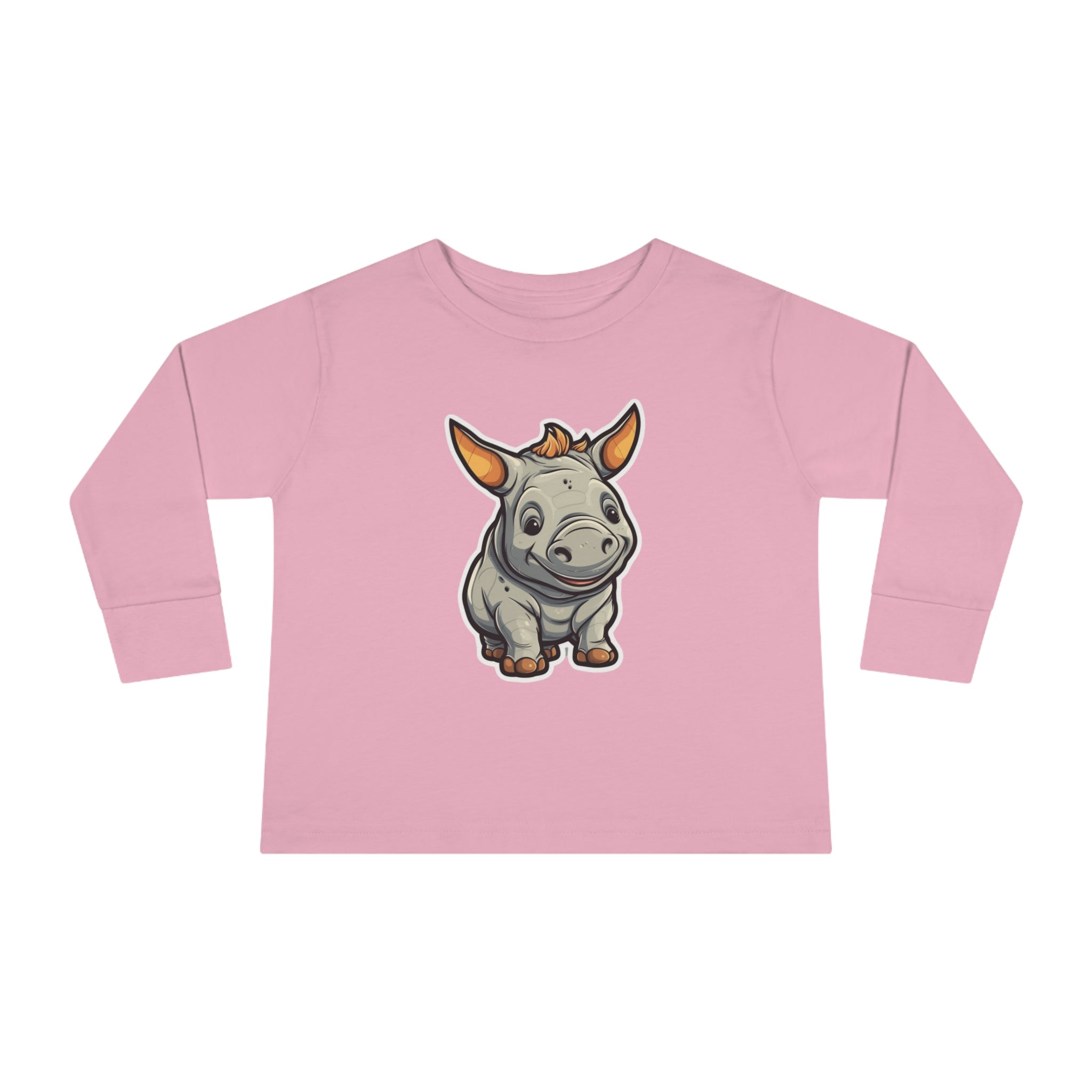 Toddler Long Sleeve Tee - Rhinoceros Calf