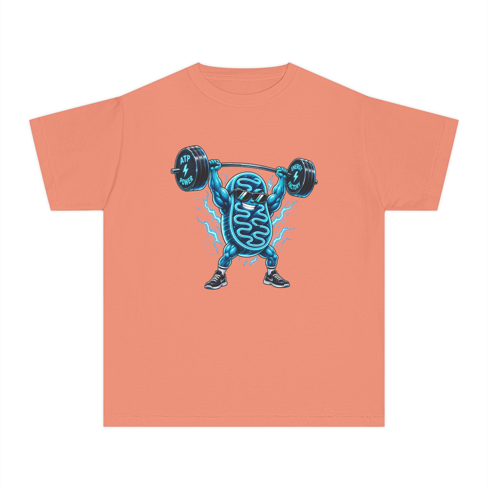 Youth Midweight Cotton Tee - Mitochondria Powerhouse