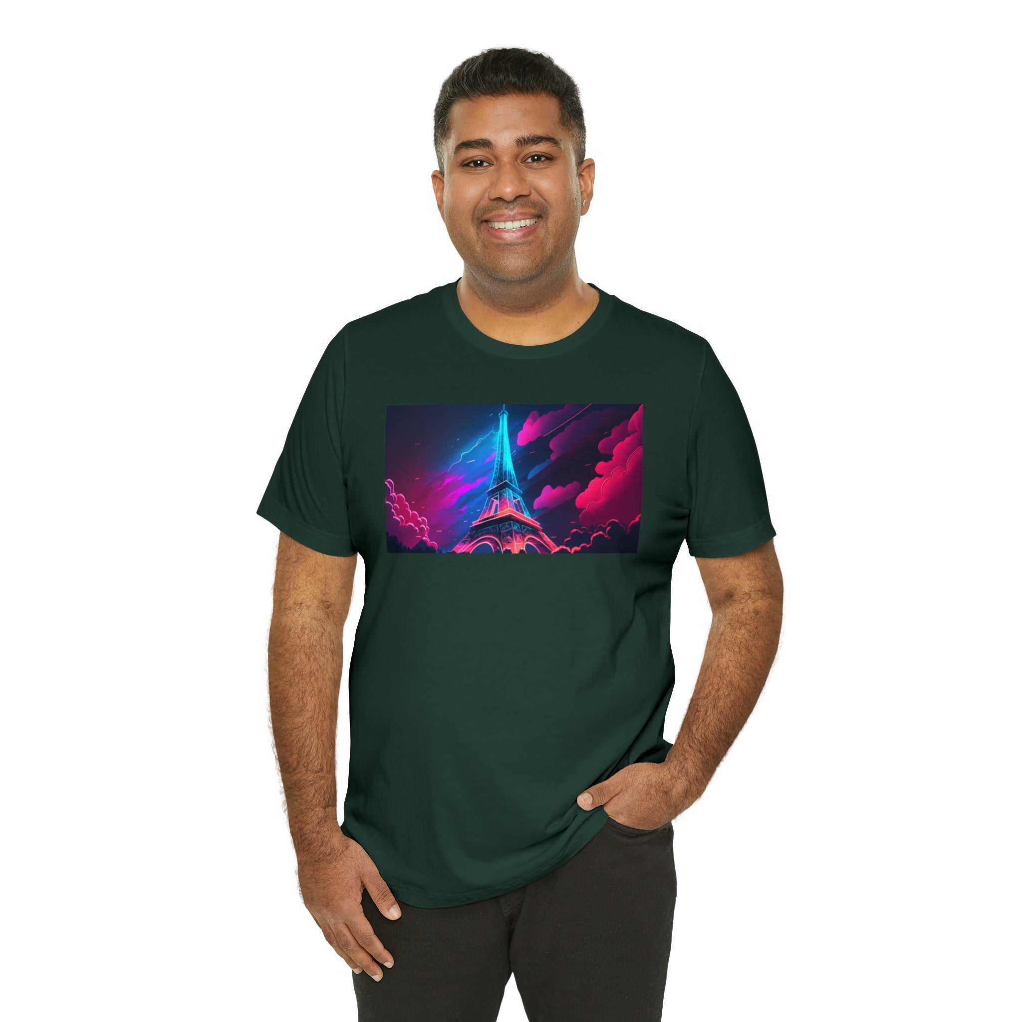 Unisex Jersey Short Sleeve Tee - Eiffel Tower, France