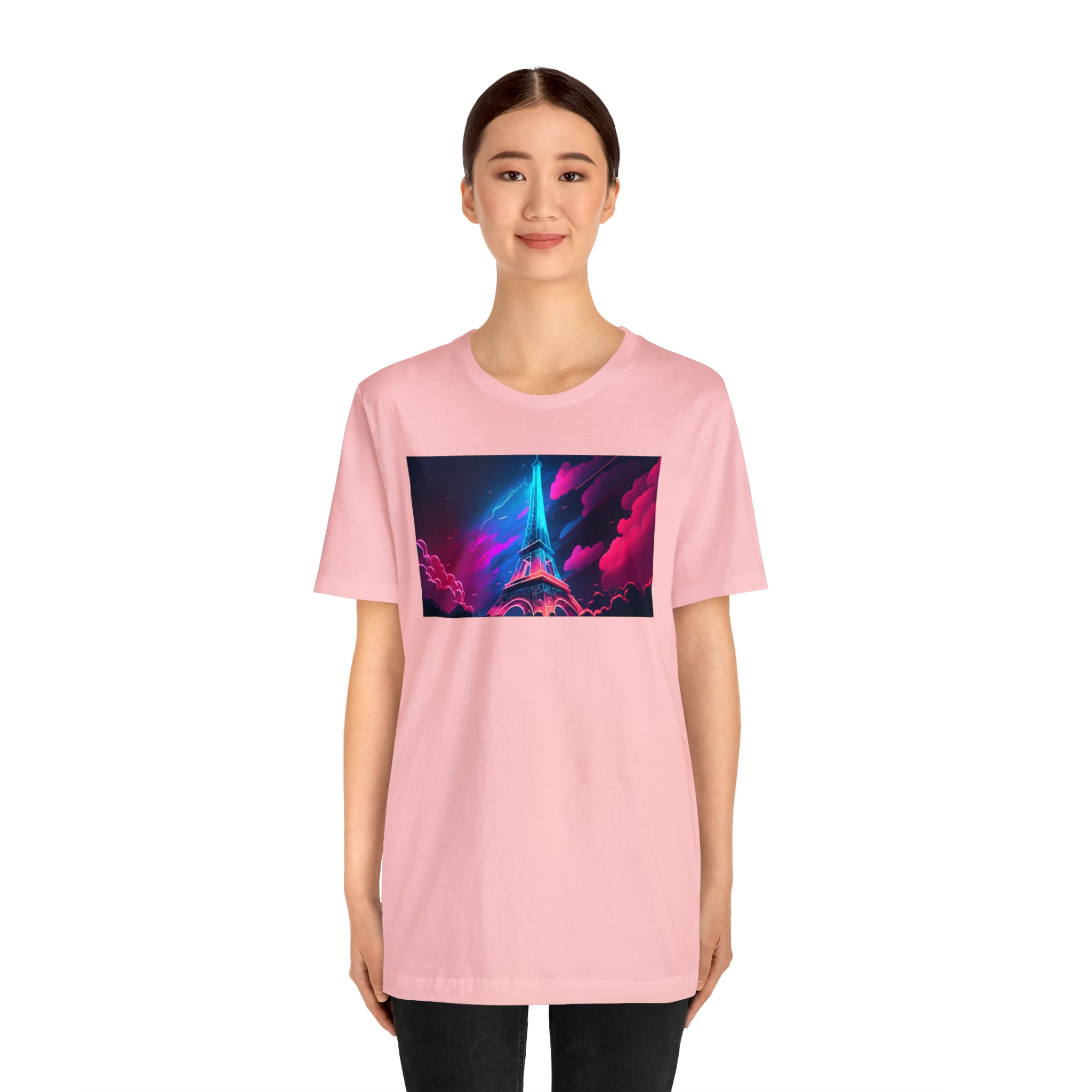 Unisex Jersey Short Sleeve Tee - Eiffel Tower, France