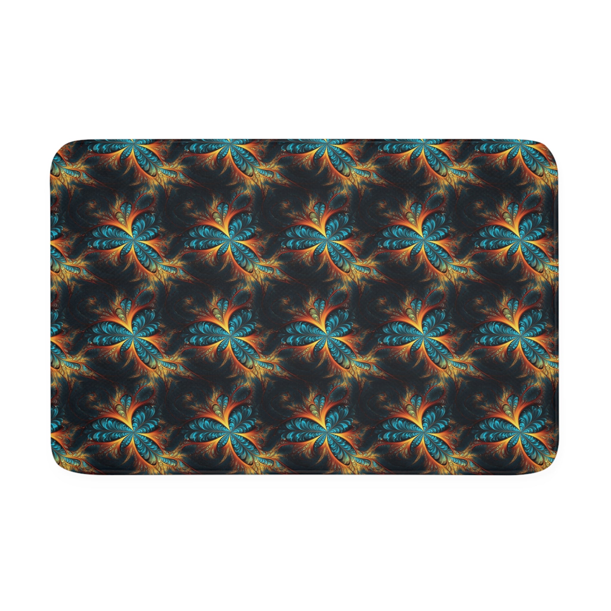 Memory Foam Bath Mat (AOP) - Seamless Fractal Designs