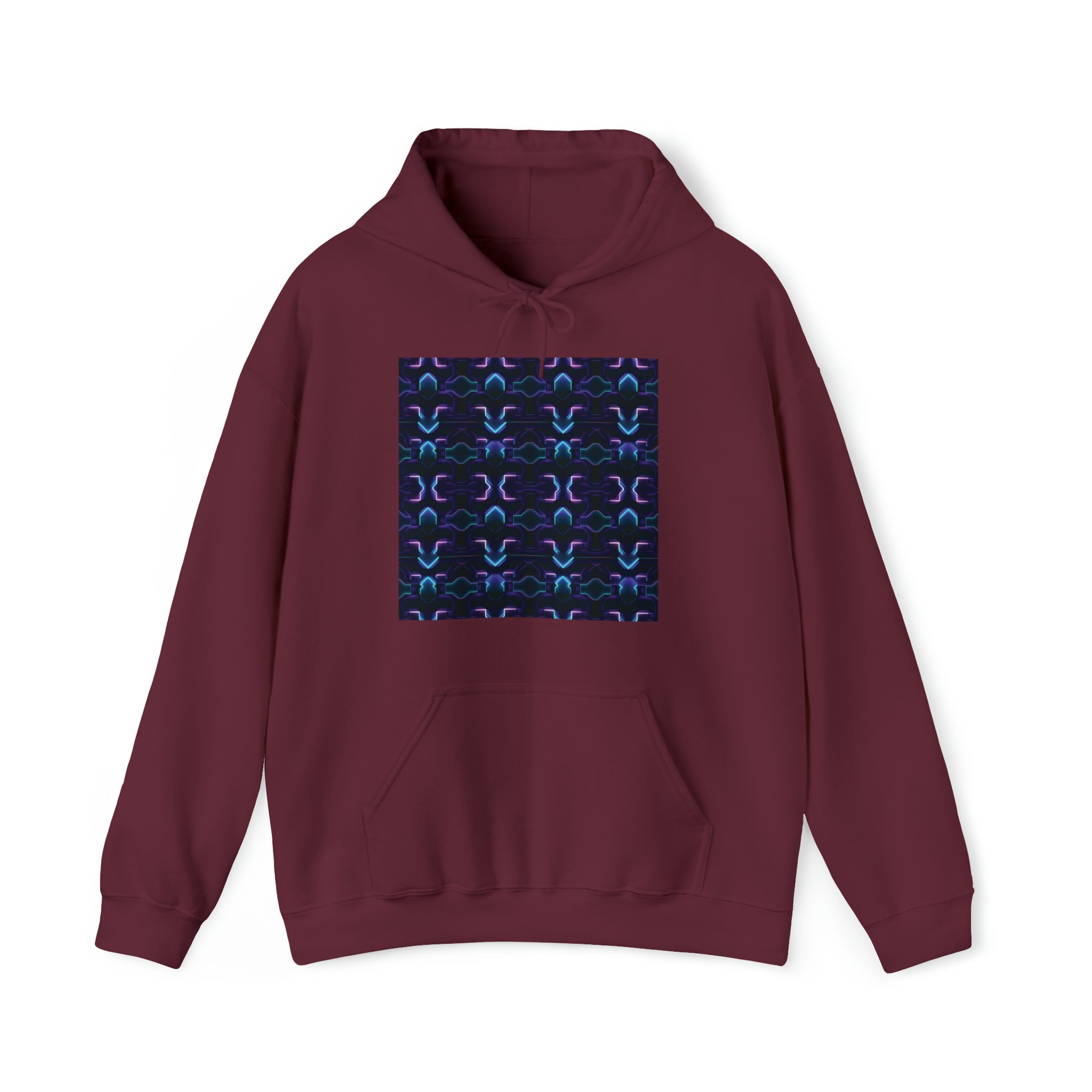 Unisex Heavy Blend™ Hooded Sweatshirt - Abstract Neon Designs 06