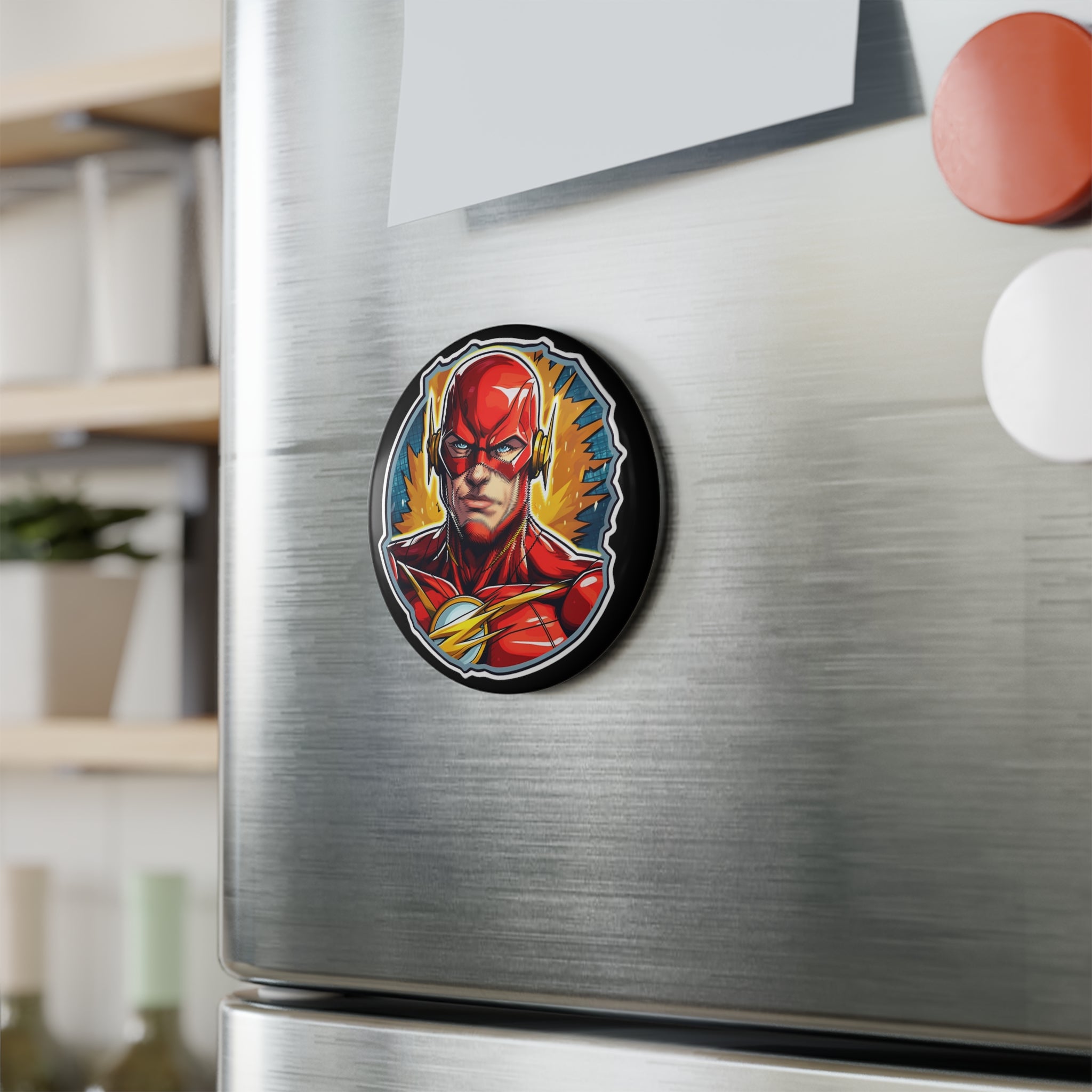 Button Magnet, Round (1 & 10 pcs) - Flash
