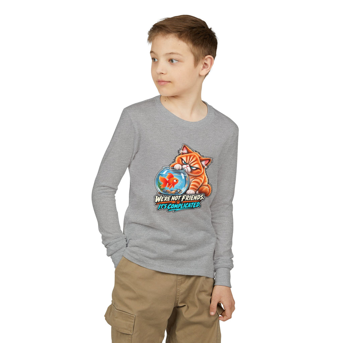 Fish Friend - Mildly Feral - Youth Long Sleeve Tee