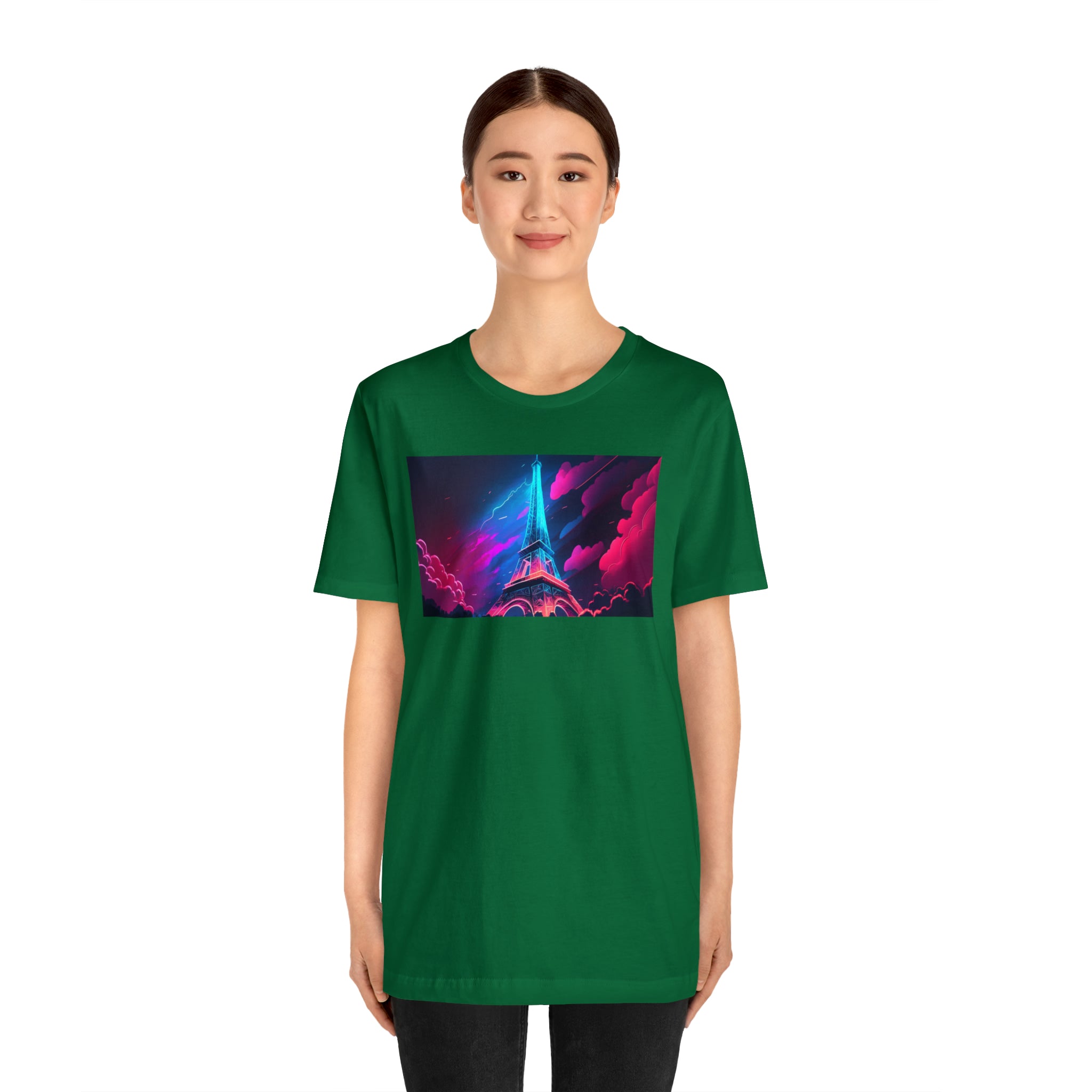 Unisex Jersey Short Sleeve Tee - Eiffel Tower, France