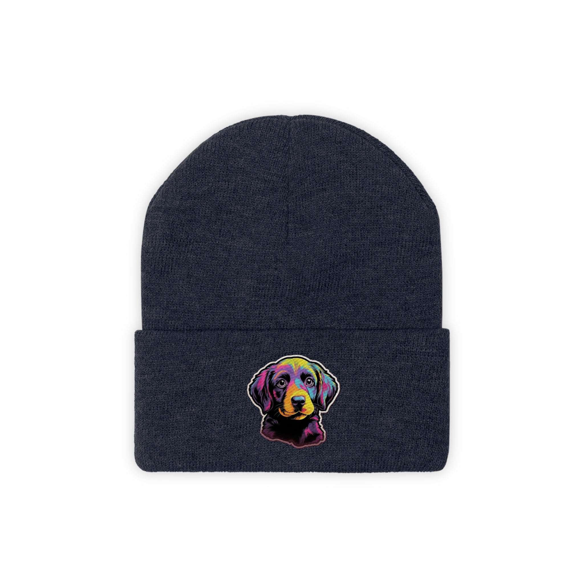 Knit Beanie - Puppy Pop Art 03