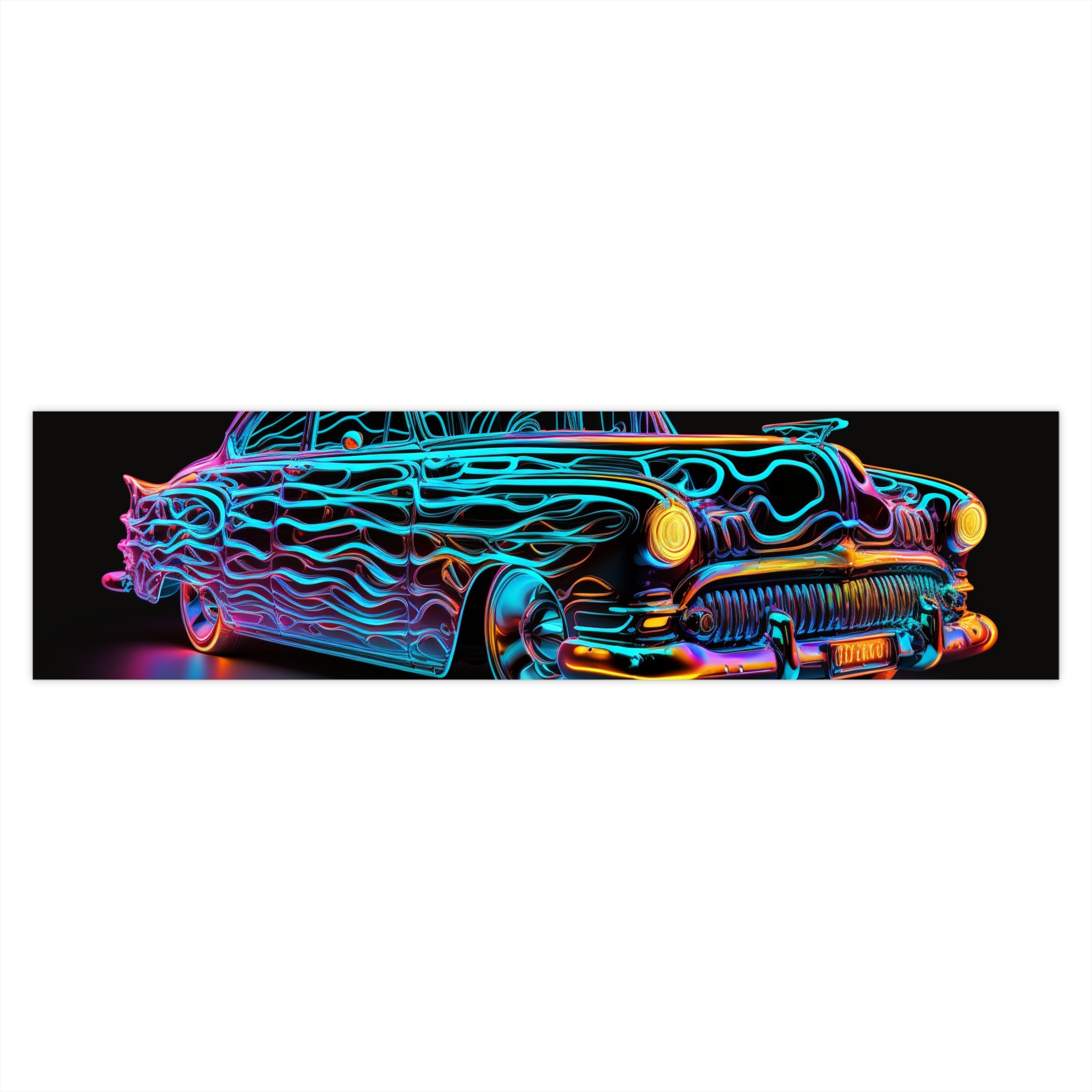 Bumper Stickers - Neon Car Design 08