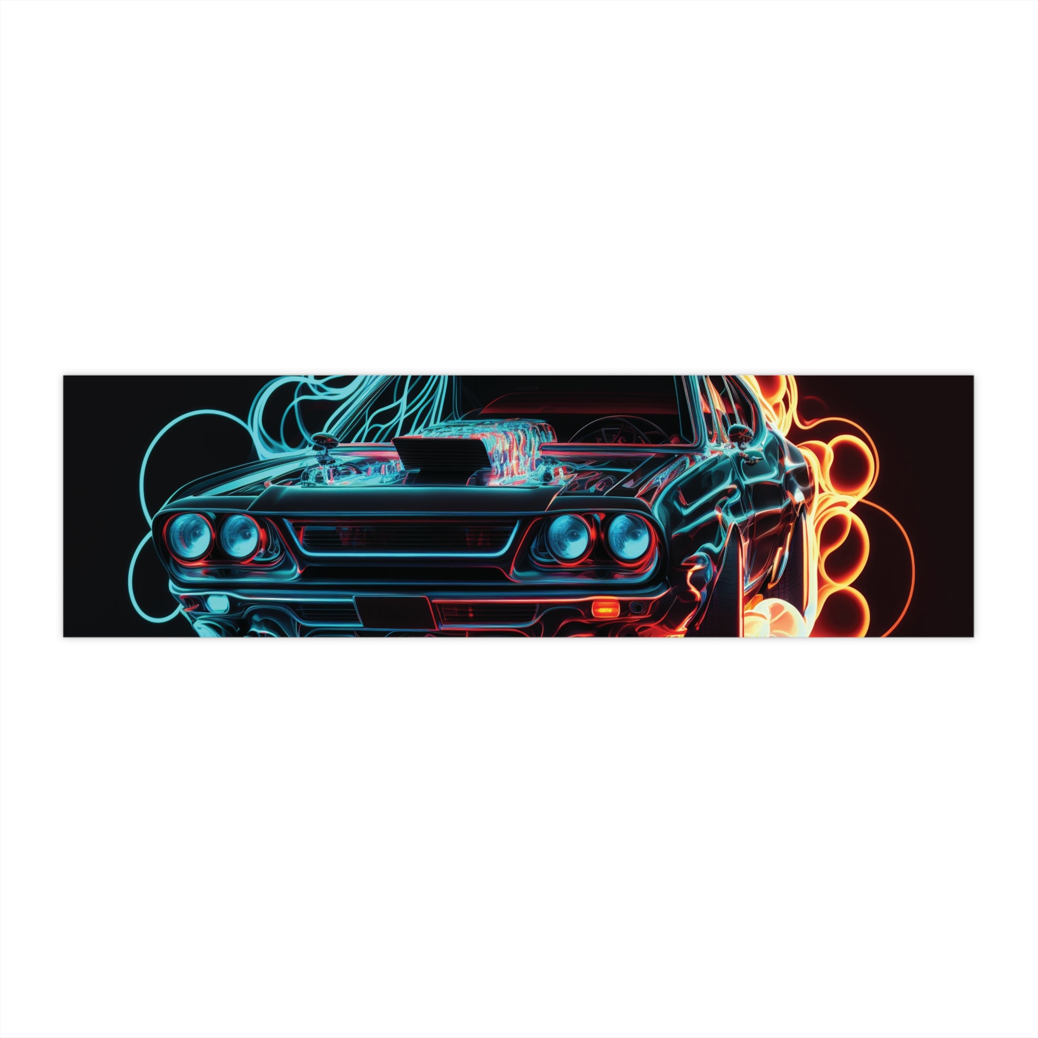 Bumper Stickers - Neon Car Design 05