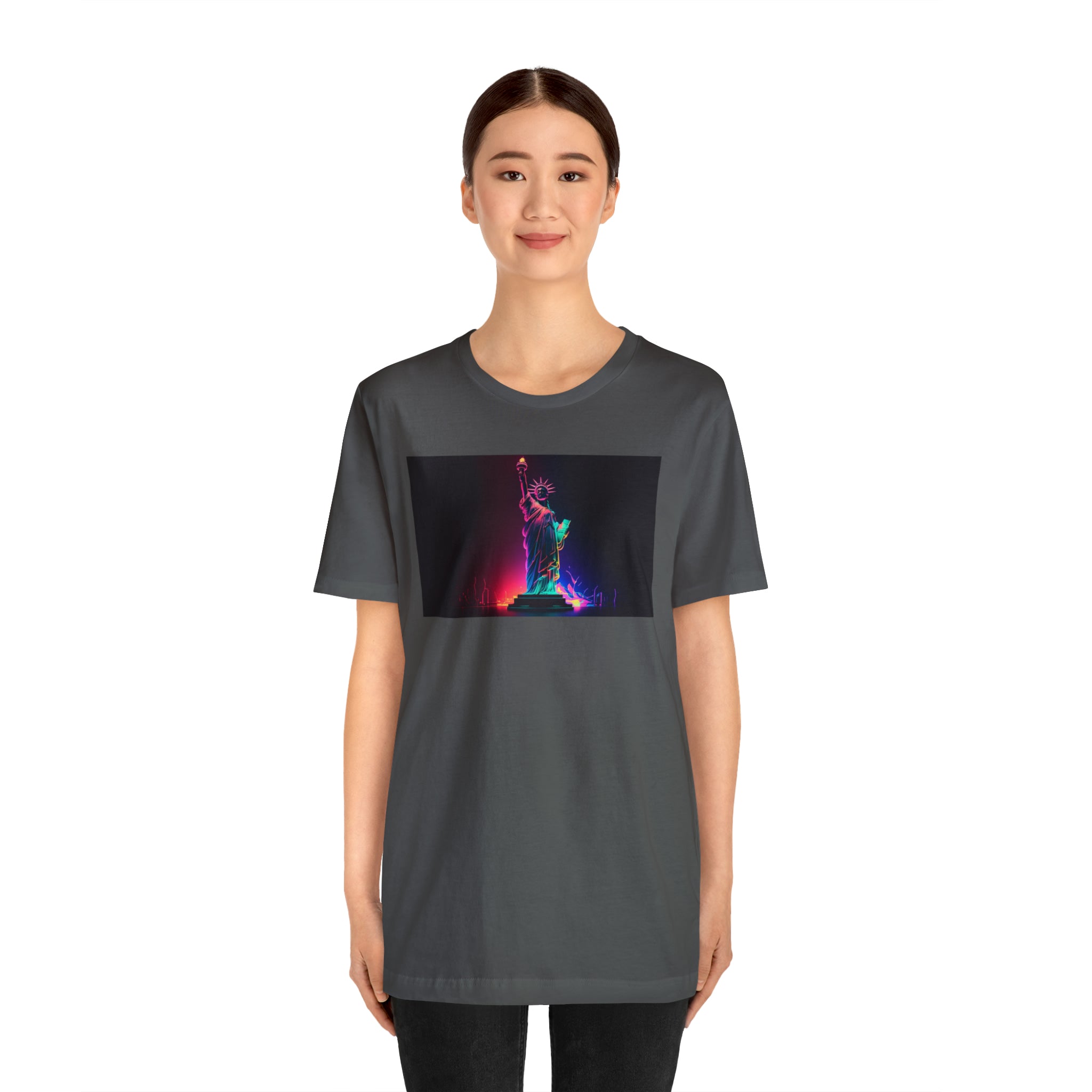 Unisex Jersey Short Sleeve Tee - Statue of Liberty, New York, USA