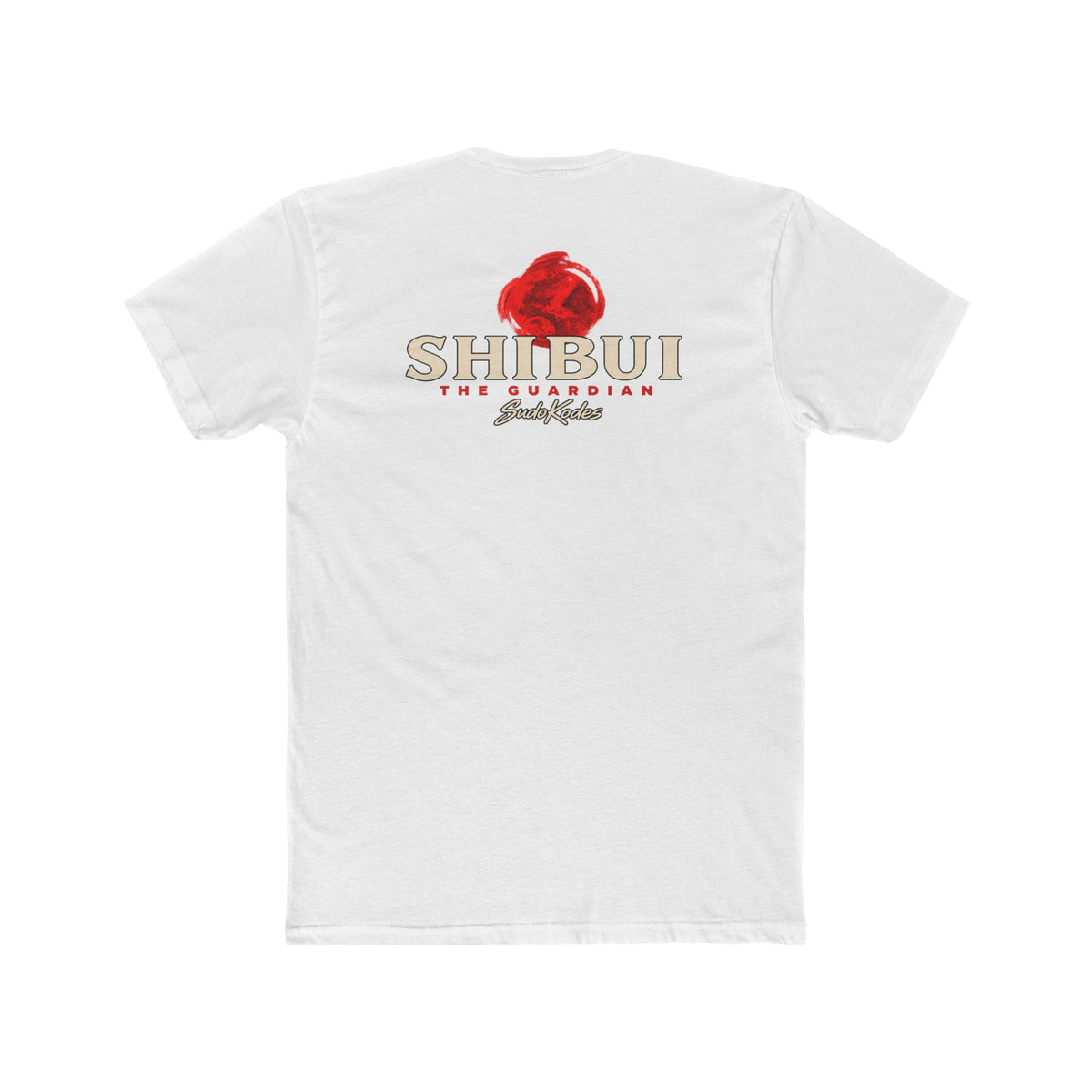 The Guardian, a Shibui design, on a men's cotton crew tee